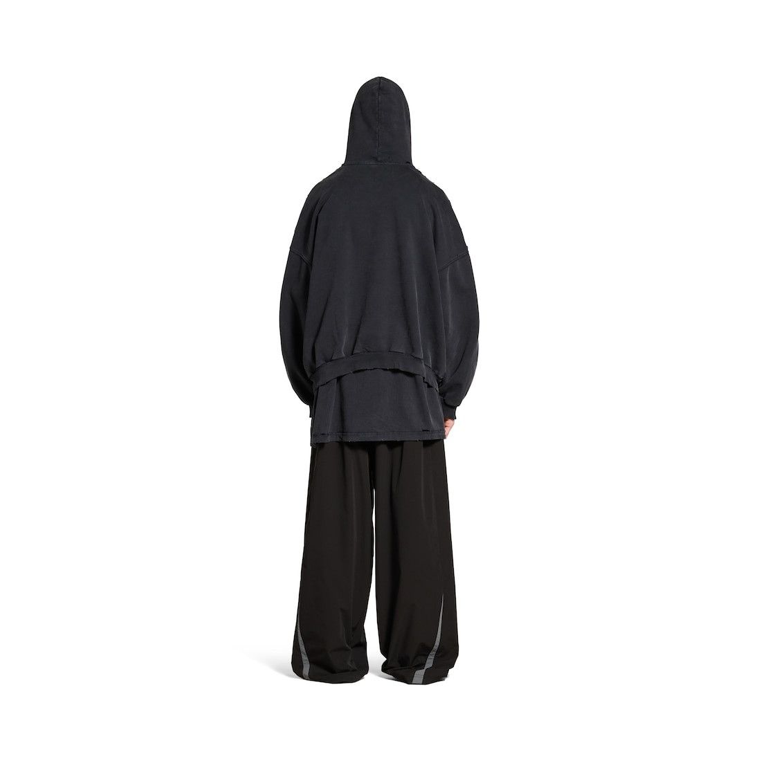 Balenciaga men's 3b liquified hoodie large fit in black Size US M / EU 48-50 / 2 - 4 Thumbnail