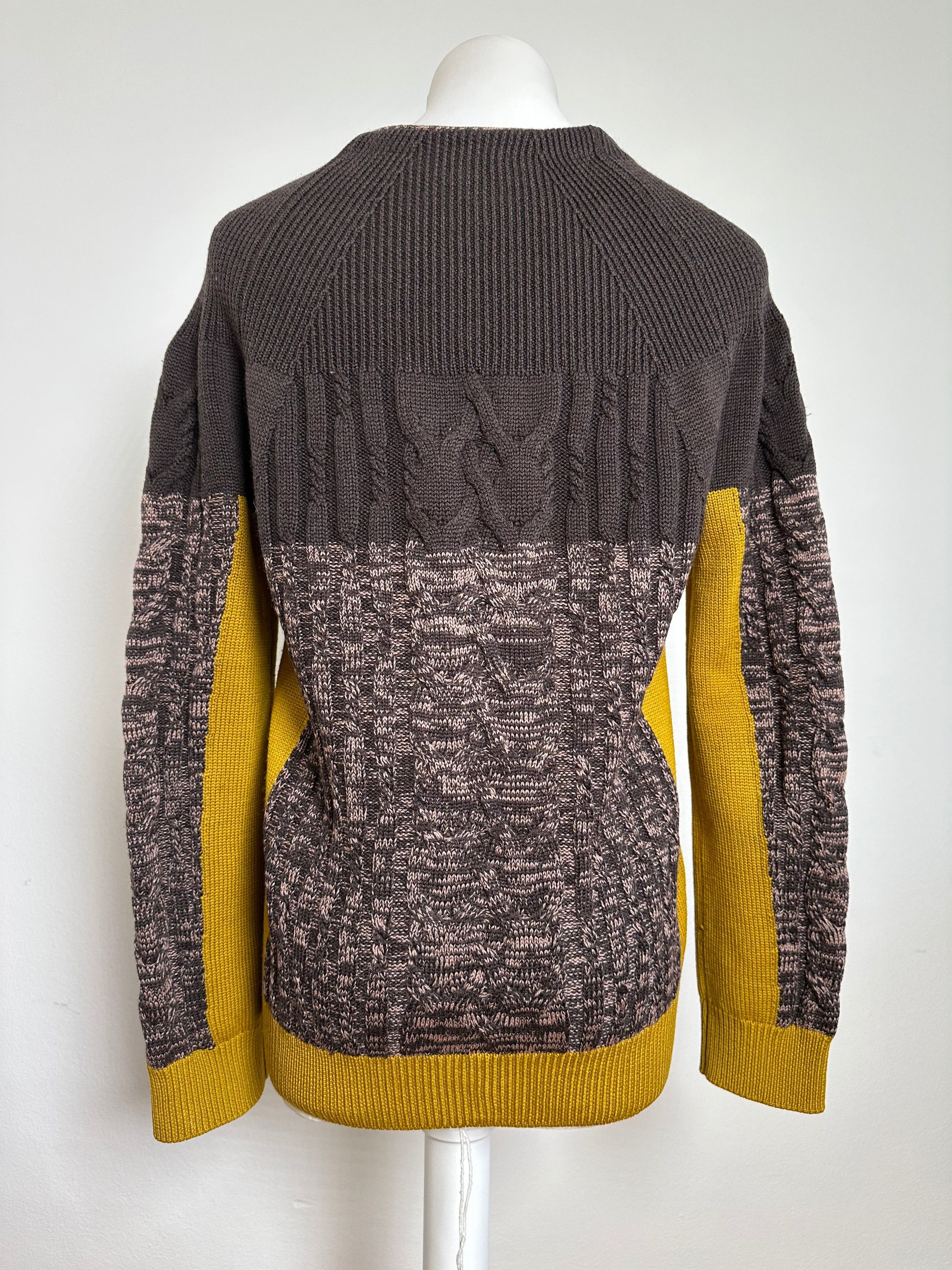 Etro Vintage Cardigan Brown Yellow M Size L / US 10 / IT 46 - 11 Thumbnail