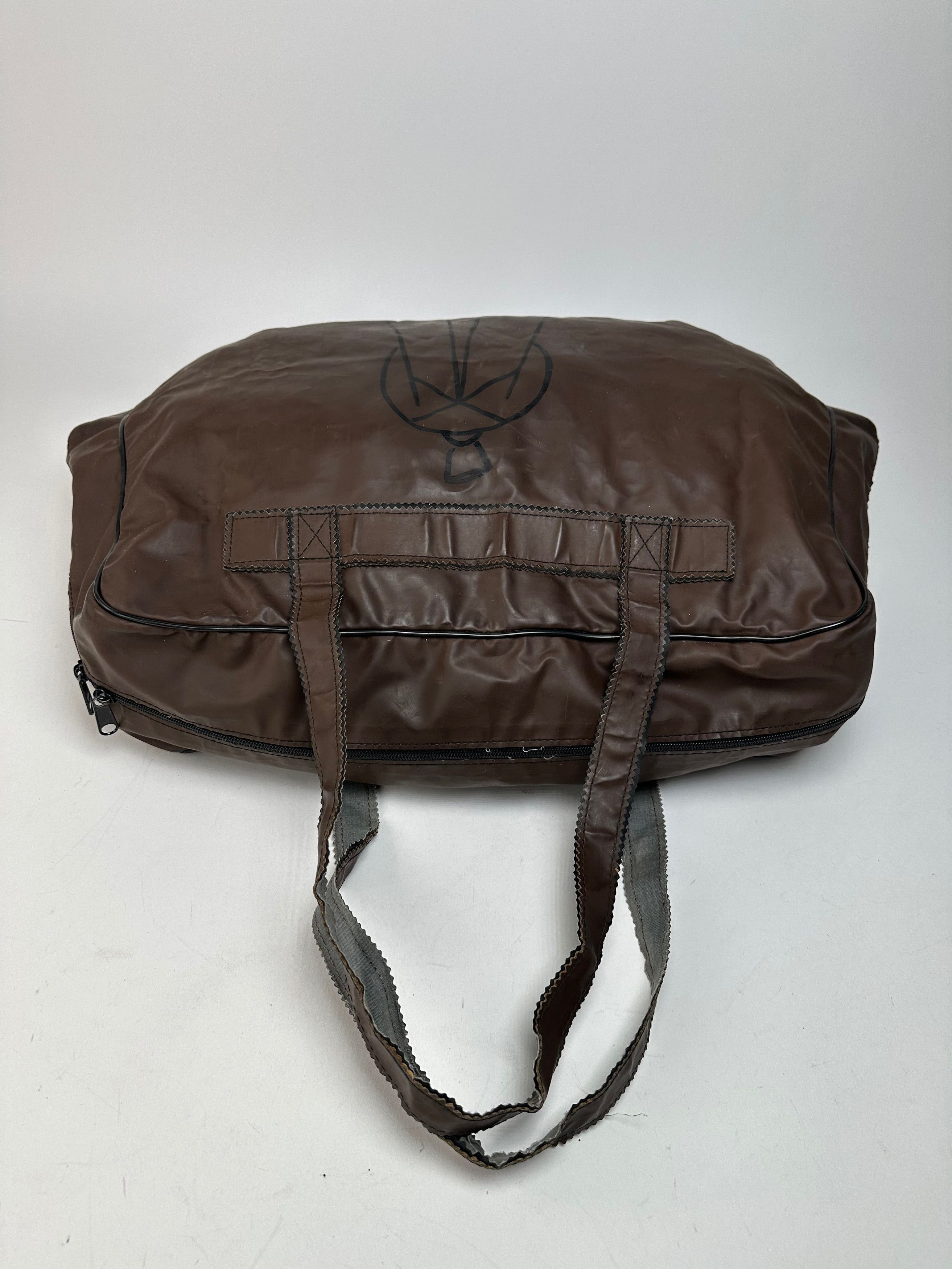 Fendi Vintage Polyester Leather Handbag Brown Size ONE SIZE - 7 Thumbnail