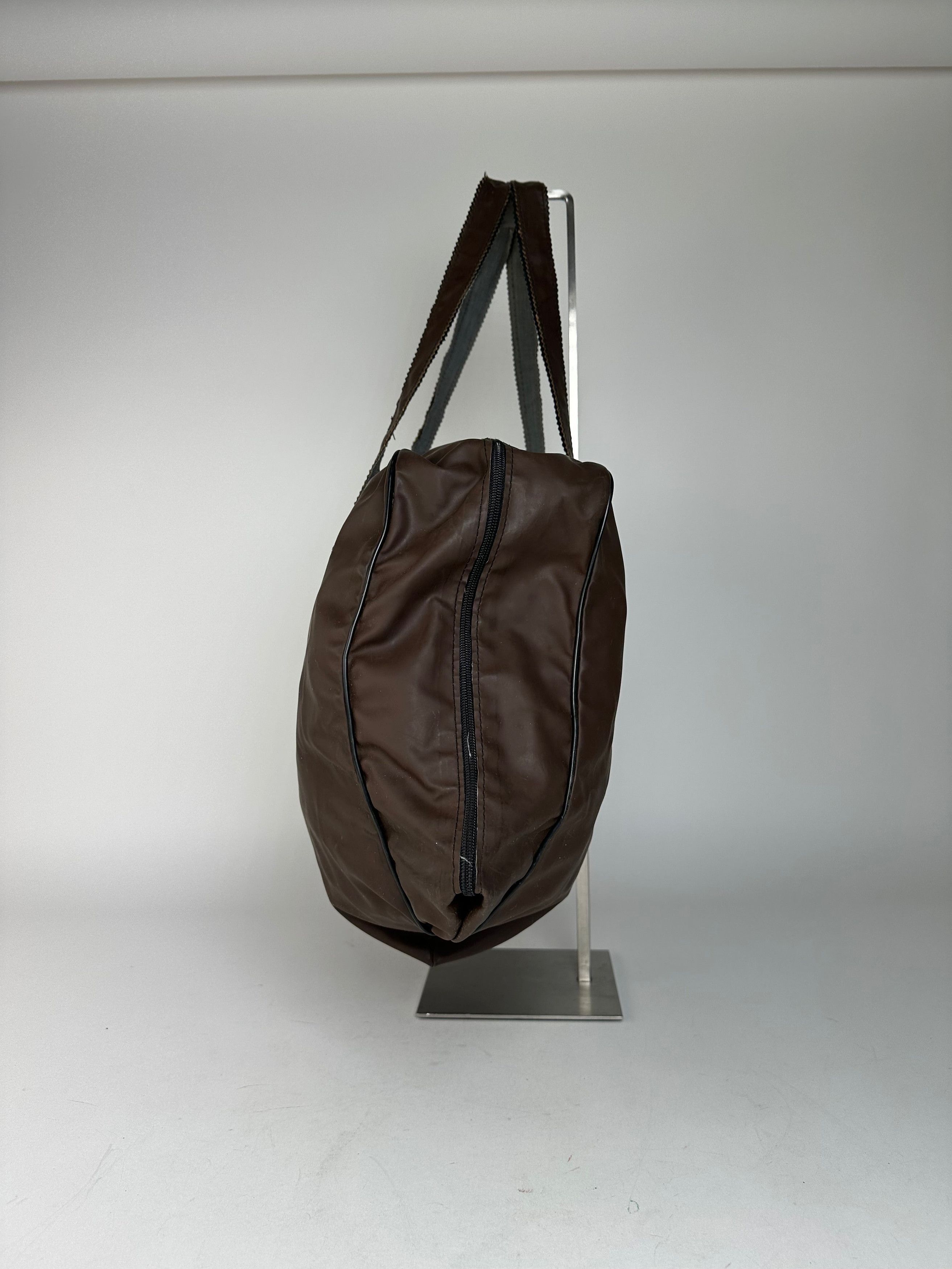 Fendi Vintage Polyester Leather Handbag Brown Size ONE SIZE - 3 Thumbnail