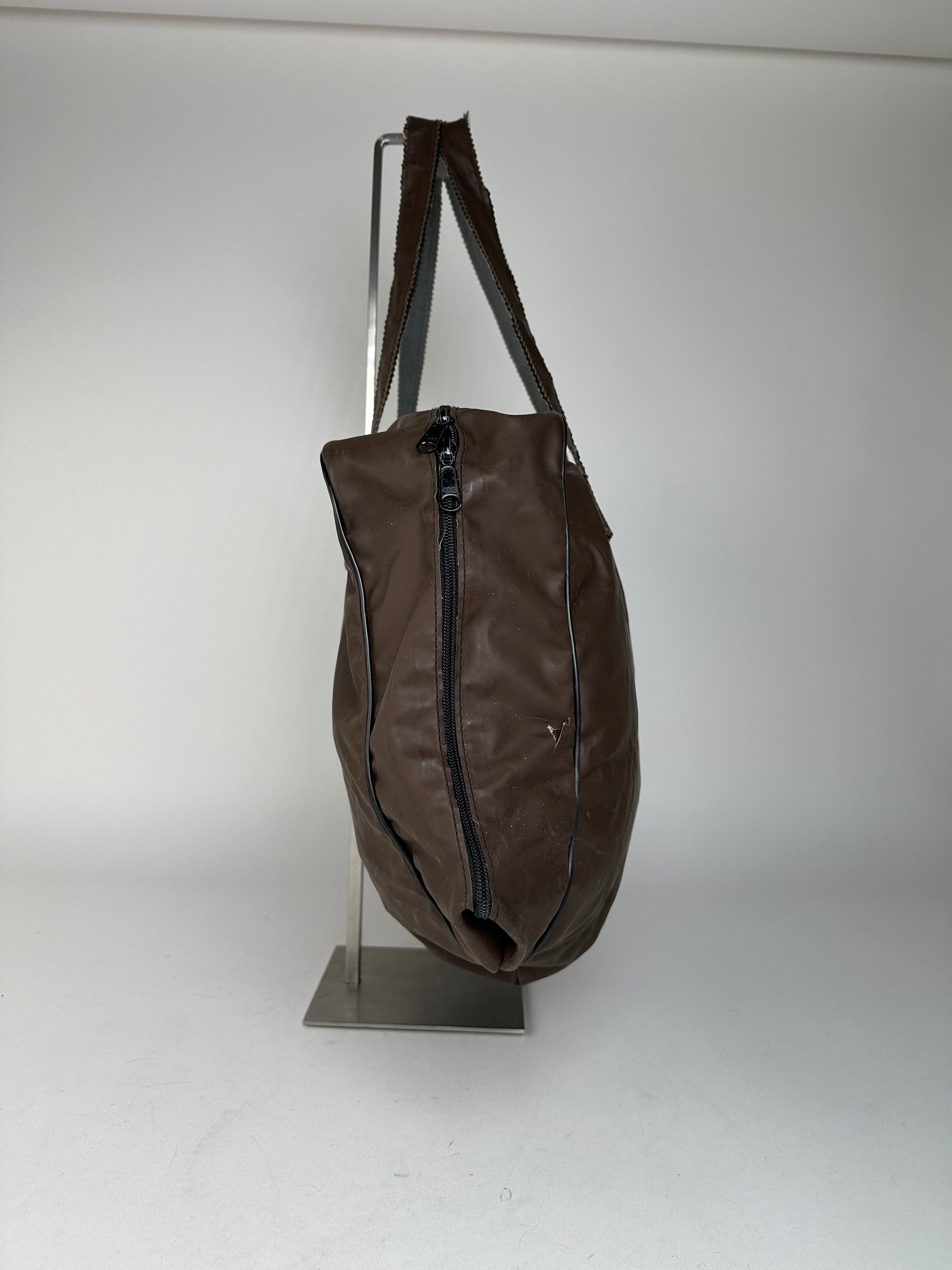 Fendi Vintage Polyester Leather Handbag Brown Size ONE SIZE - 5 Thumbnail