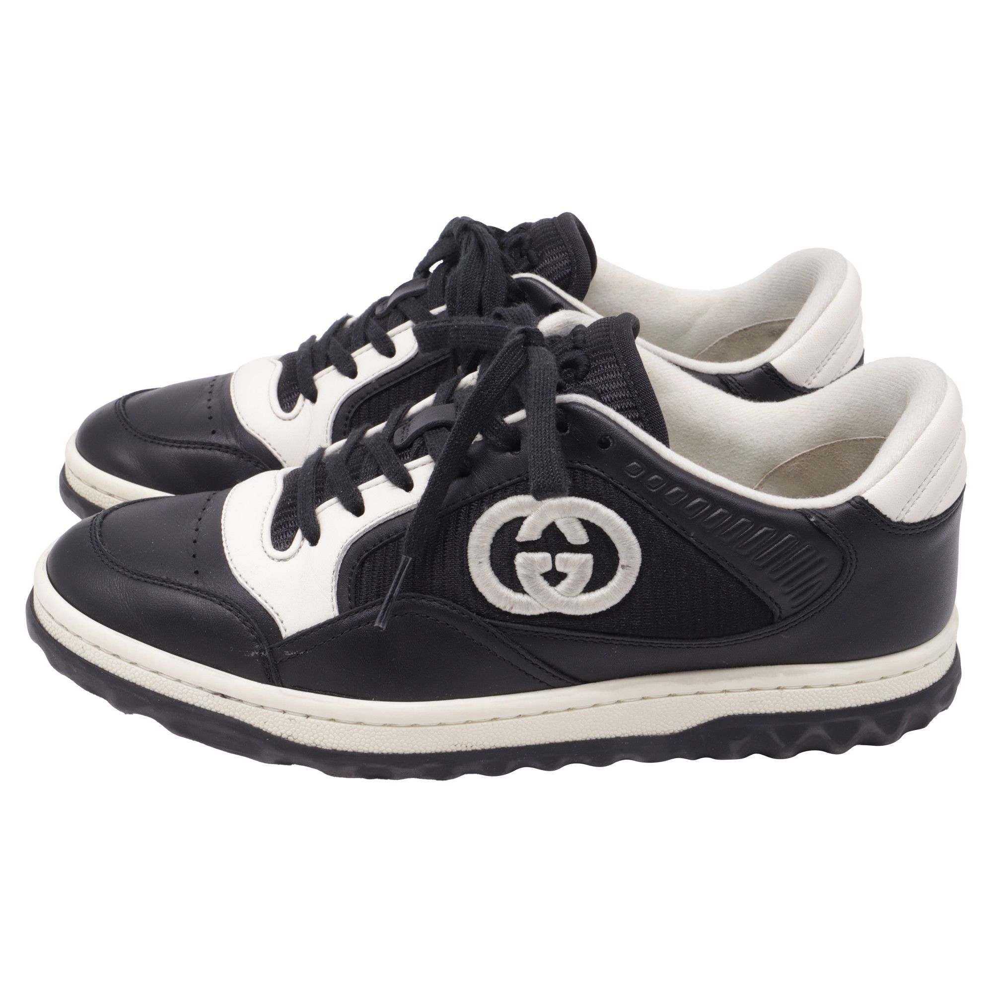 Gucci Gucci MAC80 Low-Top Sneakers in Black Leather Size US 7.5 / IT 37.5 - 4 Thumbnail