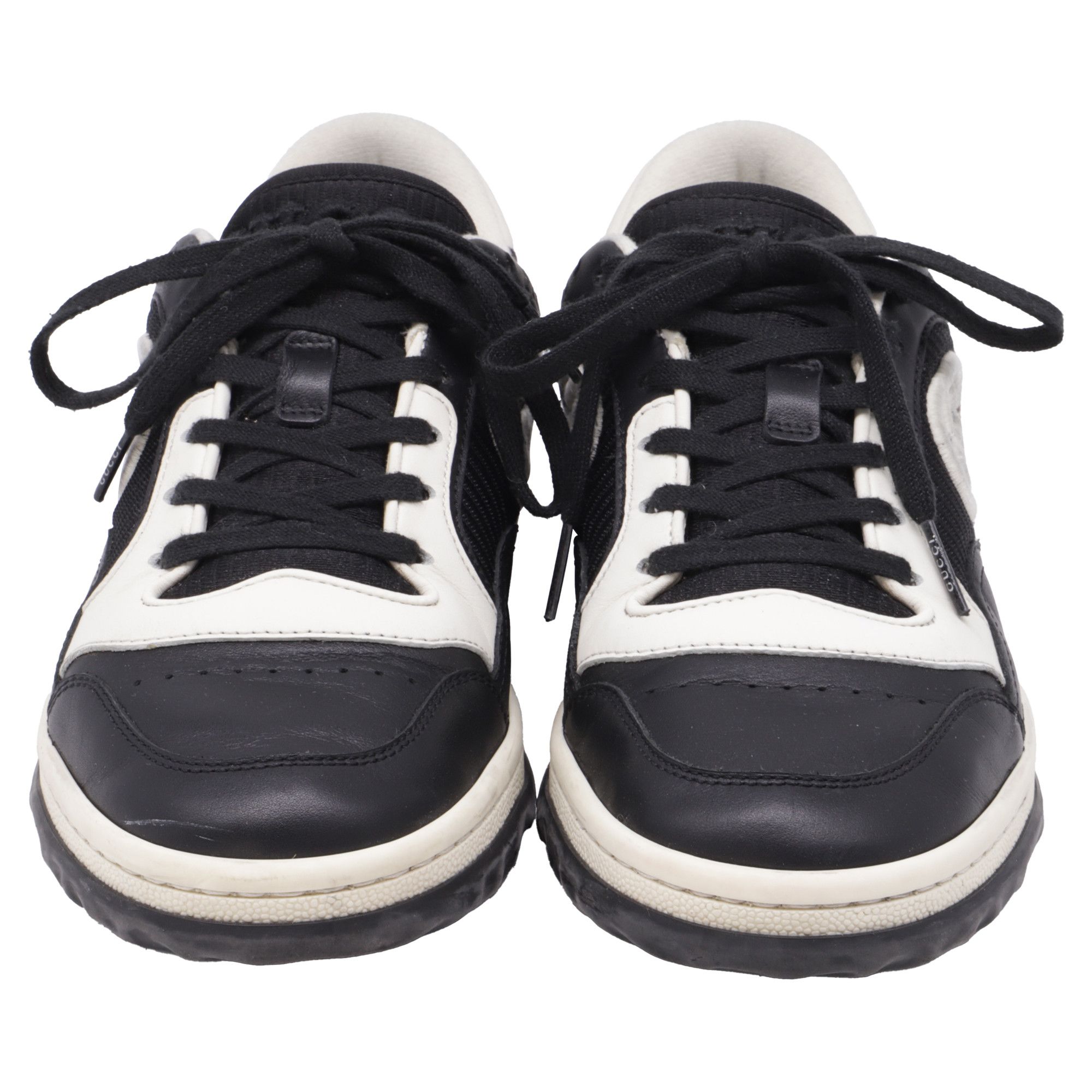 Gucci Gucci MAC80 Low-Top Sneakers in Black Leather Size US 7.5 / IT 37.5 - 2 Thumbnail