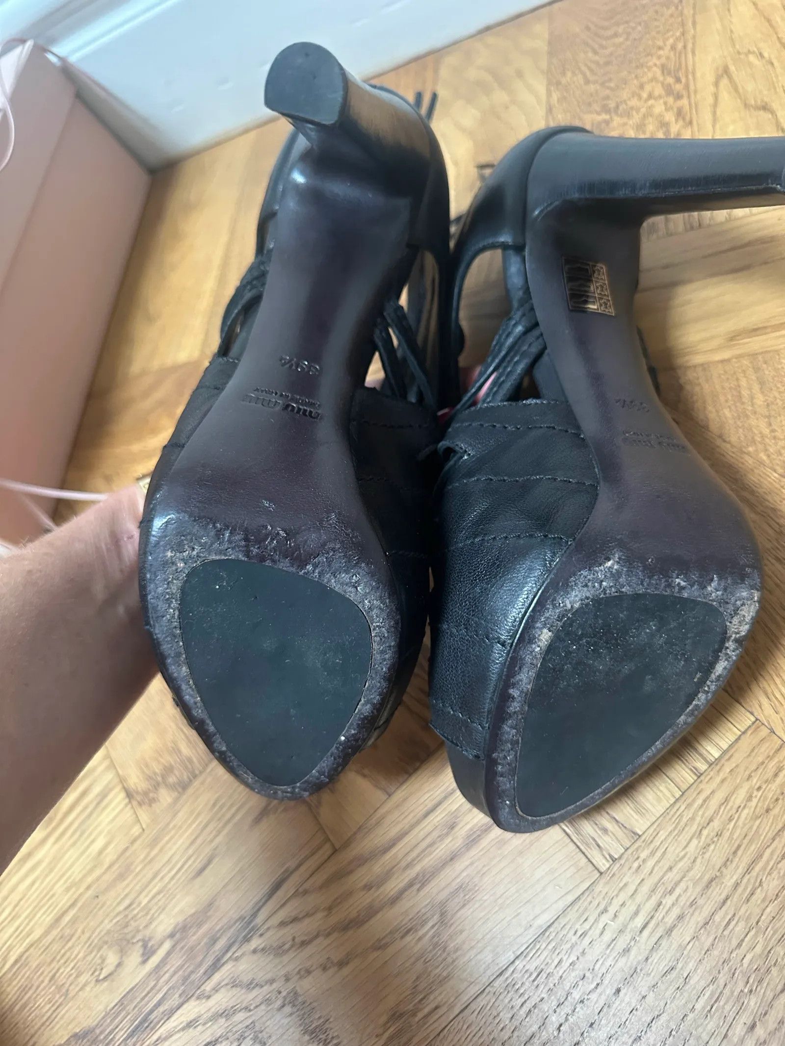 Miu Miu Miu Miu Calature Donna Nappa Washed 5 Heels Size US 9.5 / IT 39.5 - 5 Thumbnail