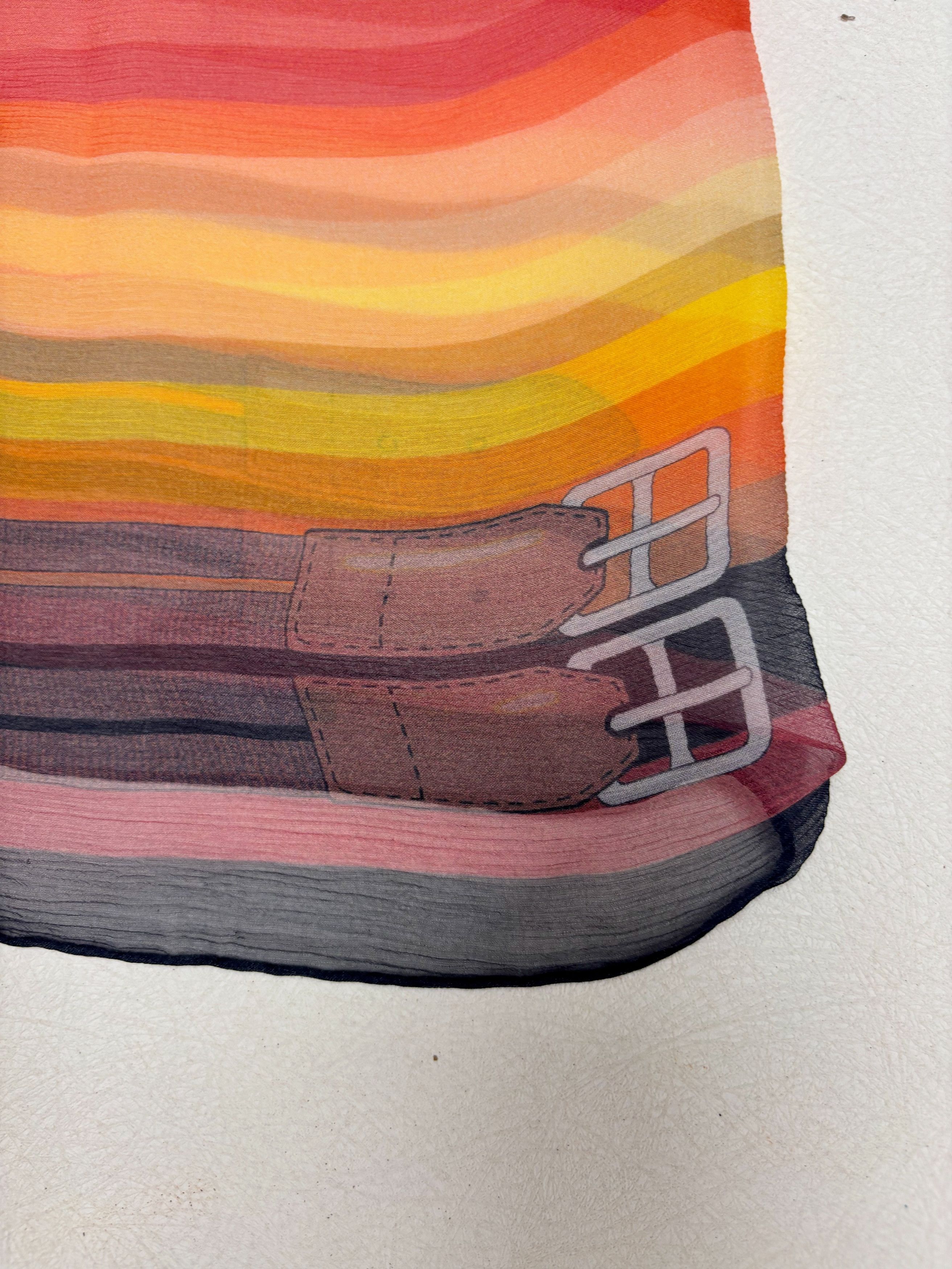 Other HERMÈS Maxi Carré Rayures Mexicaines Size ONE SIZE - 3 Thumbnail