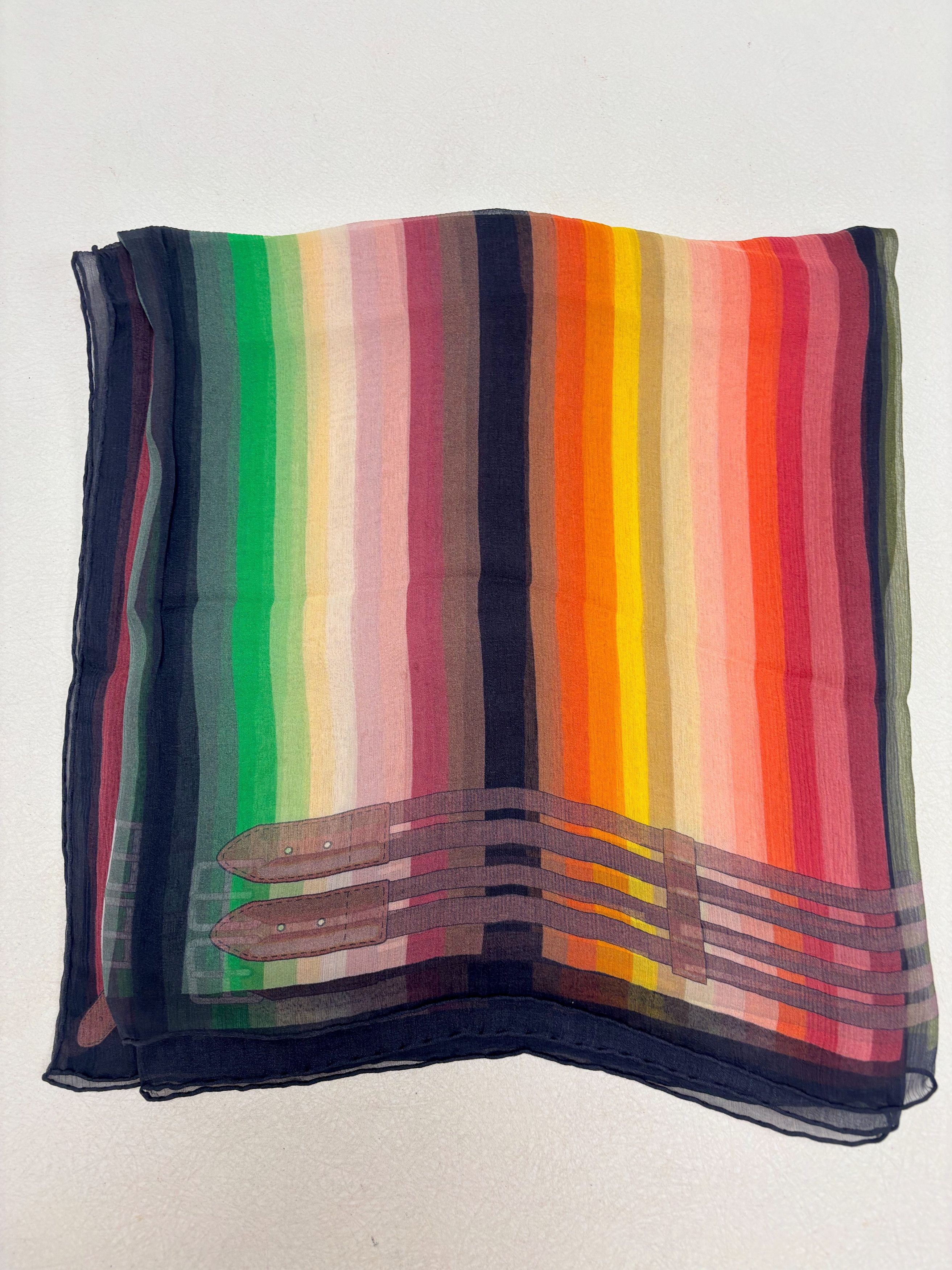 Other HERMÈS Maxi Carré Rayures Mexicaines Size ONE SIZE - 7 Thumbnail