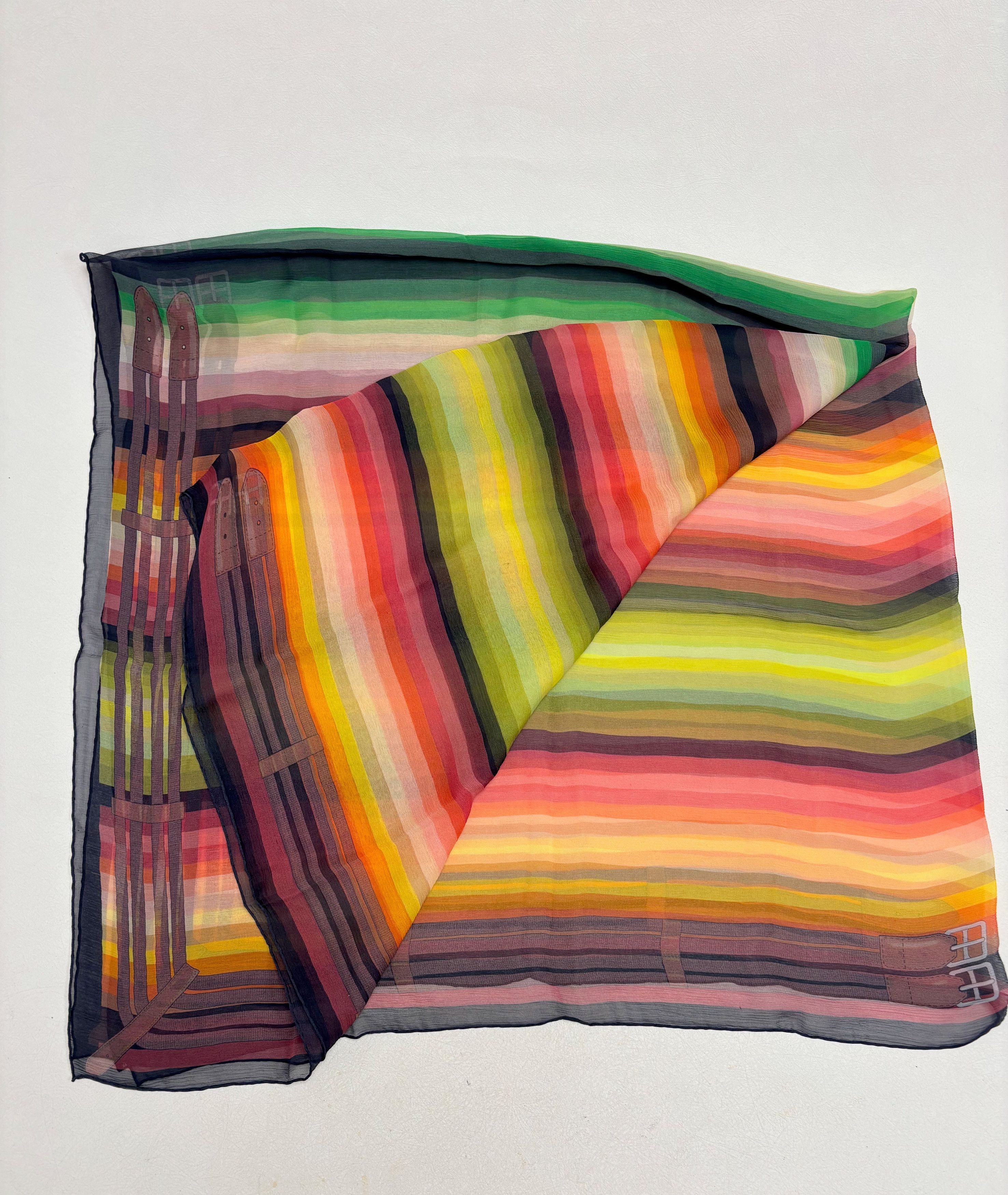 Other HERMÈS Maxi Carré Rayures Mexicaines Size ONE SIZE - 2 Thumbnail