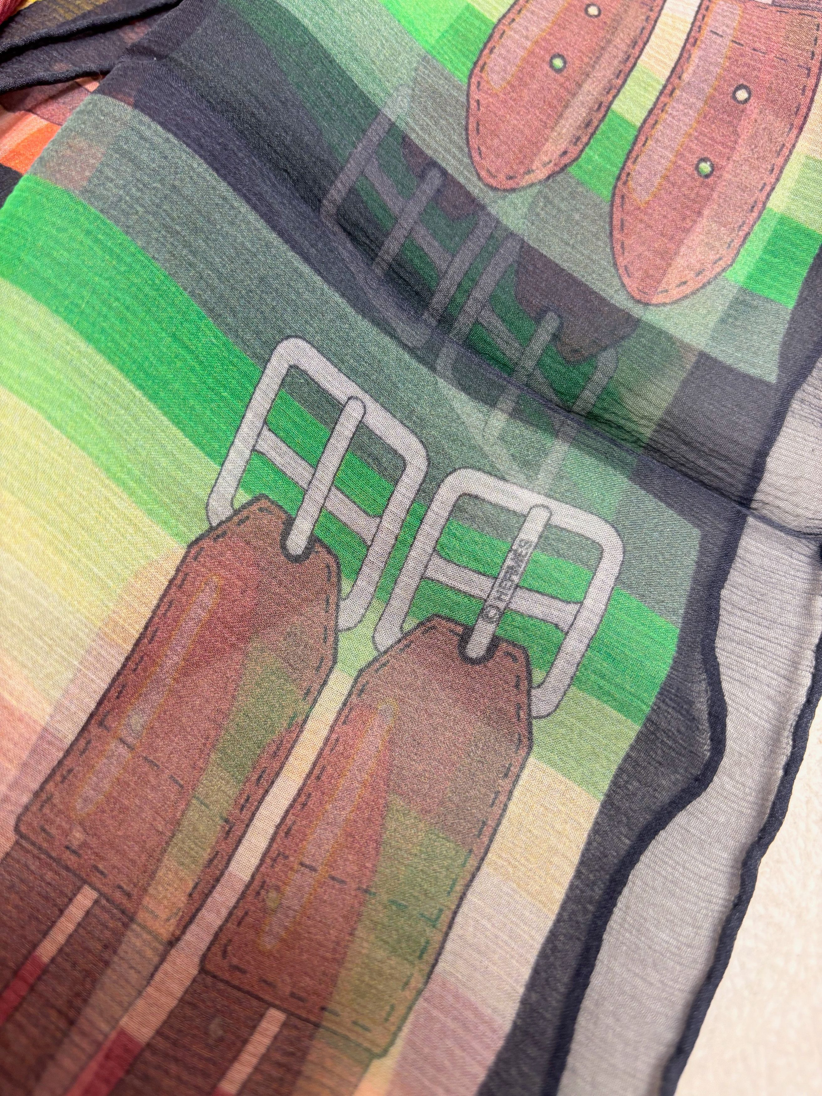 Other HERMÈS Maxi Carré Rayures Mexicaines Size ONE SIZE - 8 Thumbnail