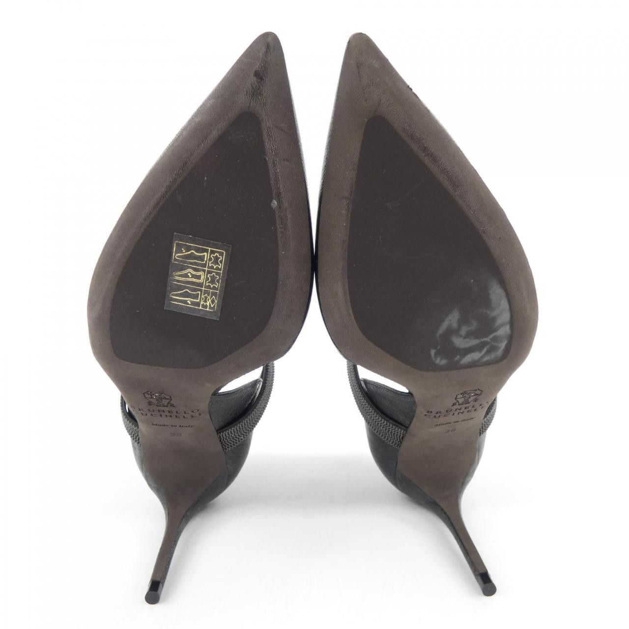 Brunello Cucinelli Brunello Cucinelli Brunello Cucinelli Leather Pumps Leather Shoes MZDGHC364 DUTY FREE for USA Size ONE SIZE - 4 Thumbnail