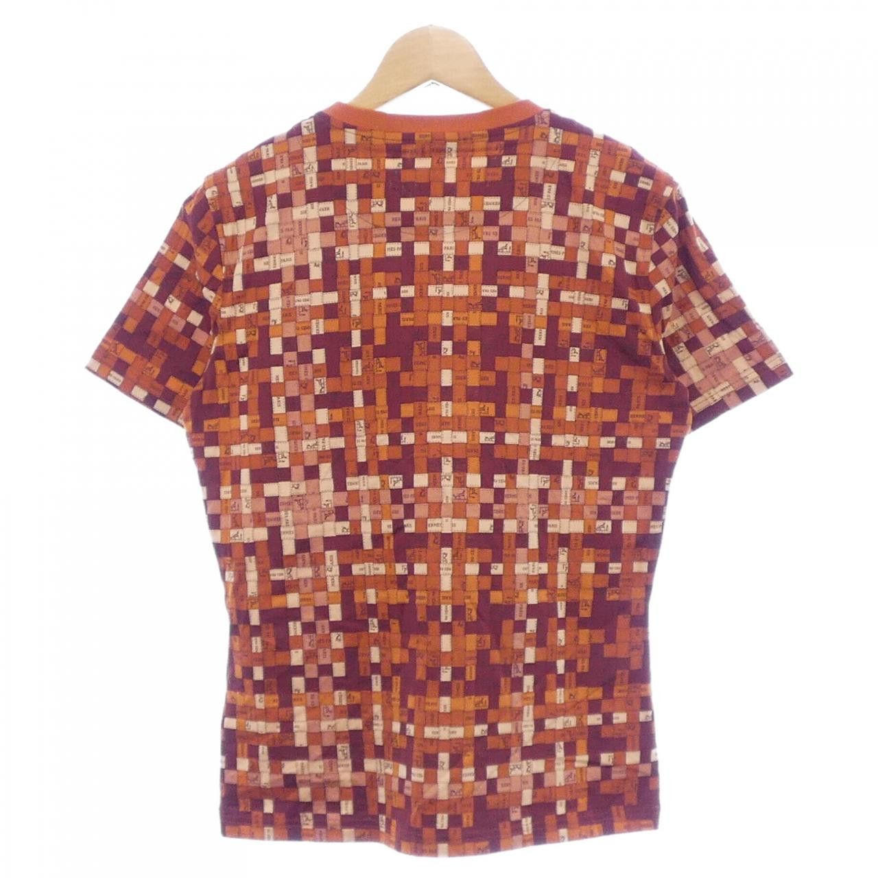 Hermes Hermes Hermes Bolduc Au Carre Cotton T shirt Textile T-Shirts DUTY FREE for USA Size ONE SIZE - 2 Thumbnail