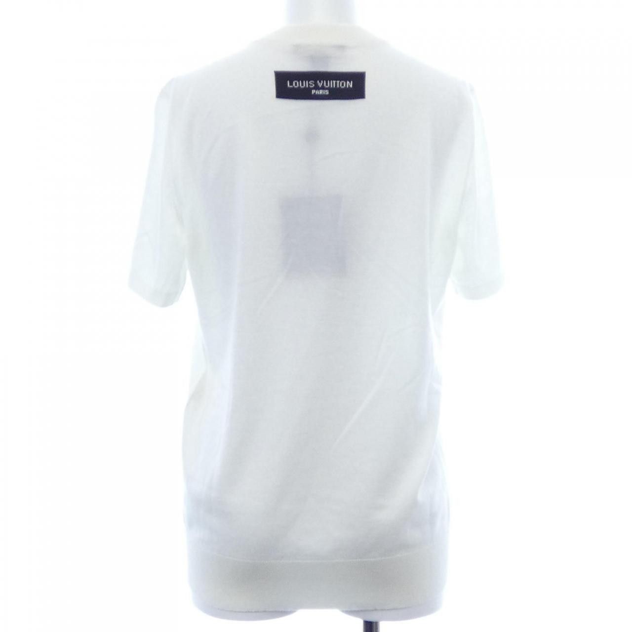 Louis Vuitton Louis Vuitton Louis Vuitton Signature Tag Knit Top Textile Tops FTKS32XMH DUTY FREE for USA Size ONE SIZE - 2 Thumbnail