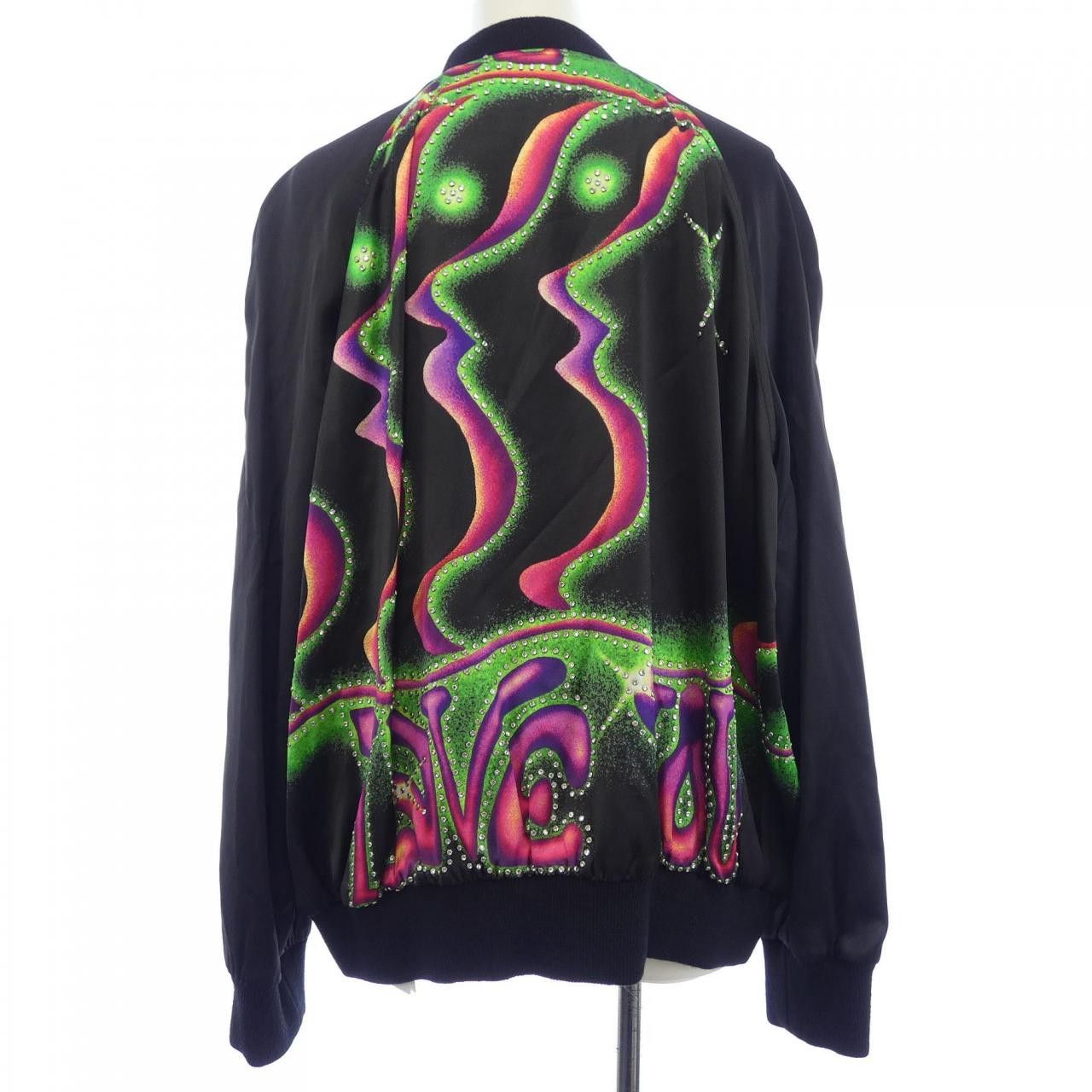 Celine Celine CELINE Satin Artist Print Teddy Jacket Textile Outerwear 2V30H354Q DUTY FREE for USA Size ONE SIZE - 2 Thumbnail