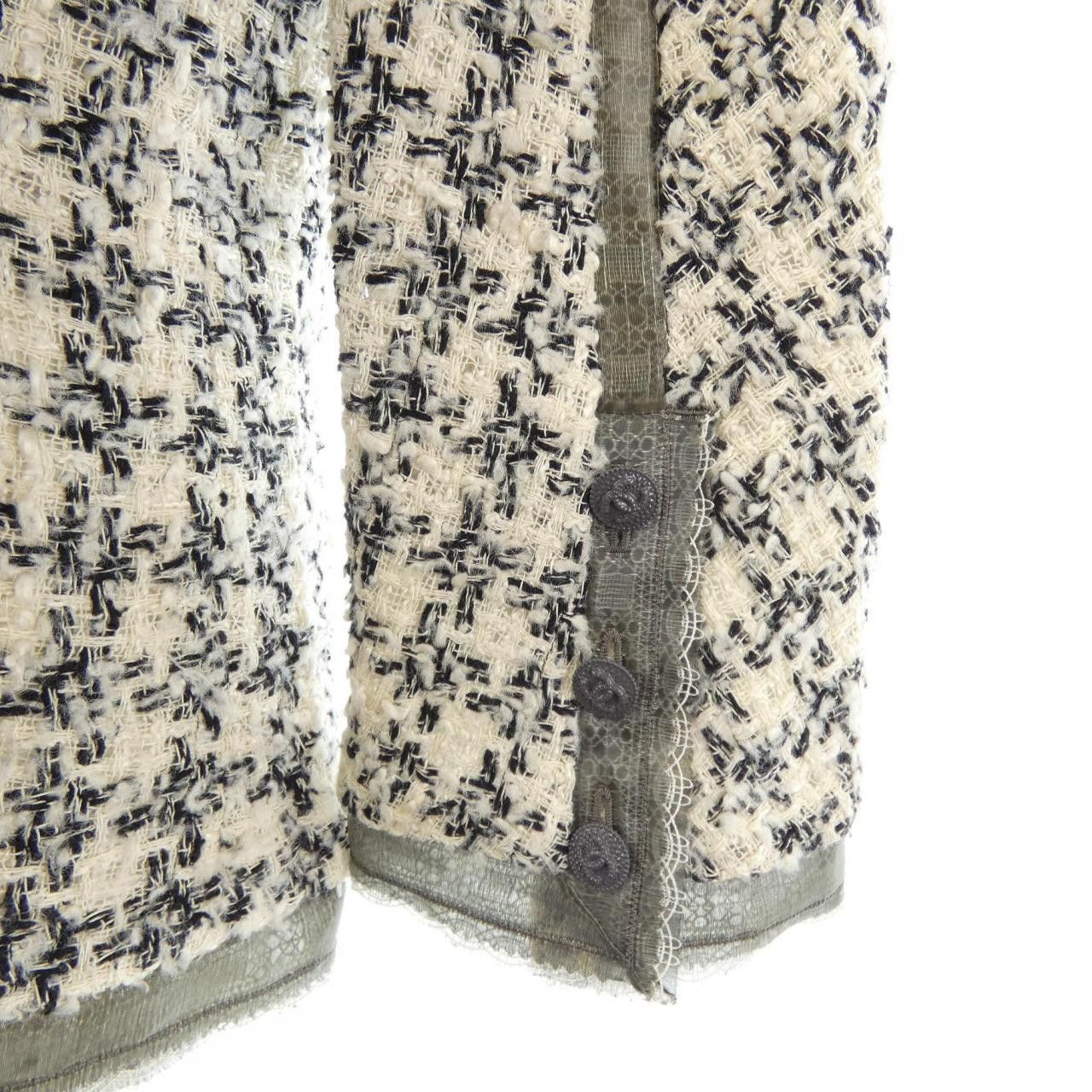 Chanel Chanel Chanel Silk Jacket Textile Outerwear P34954V2516509P DUTY FREE for USA Size ONE SIZE - 6 Thumbnail
