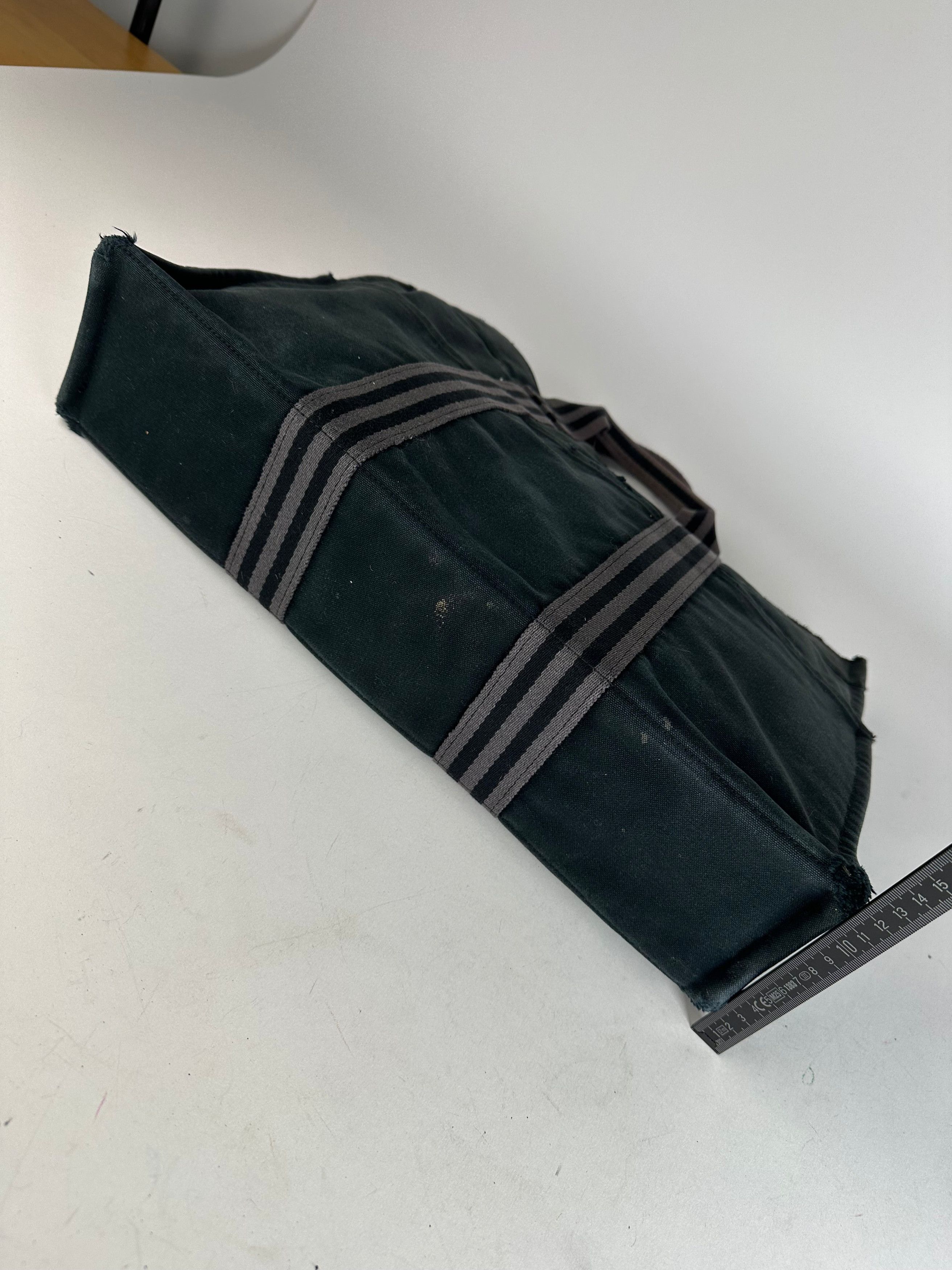 Other Vintage Hermes Canvas Tote Bag Black Grey Size ONE SIZE - 12 Thumbnail