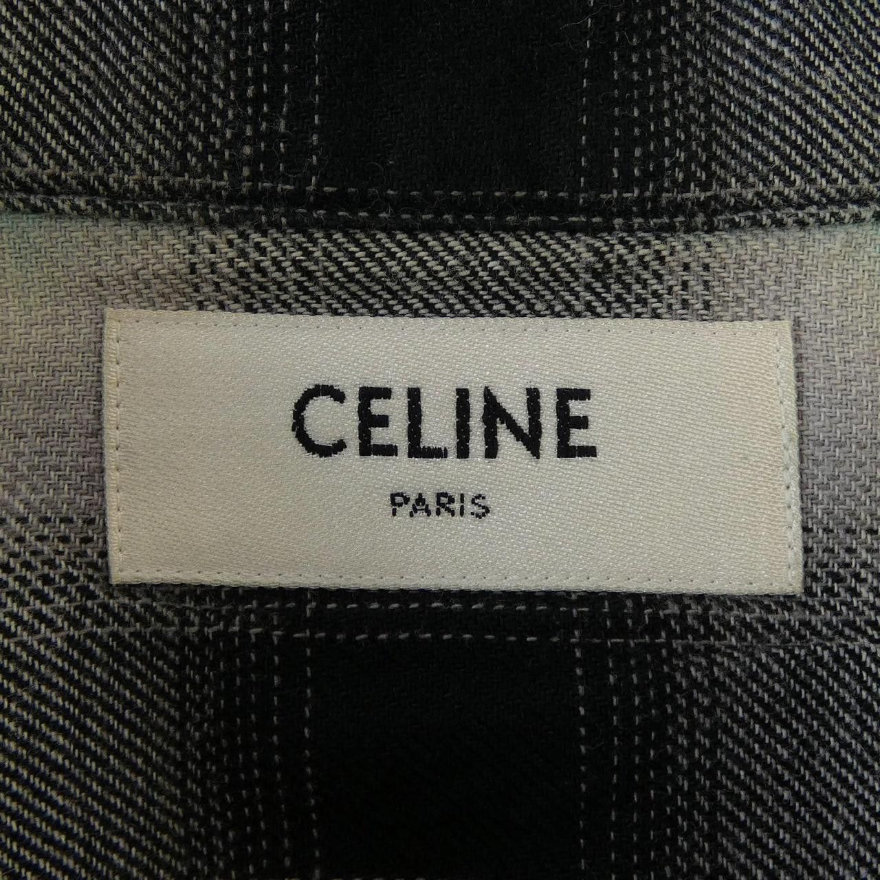 Celine Celine CELINE Check Shirt Textile Dress Shirt 2C574952T DUTY FREE for USA Size ONE SIZE - 4 Thumbnail