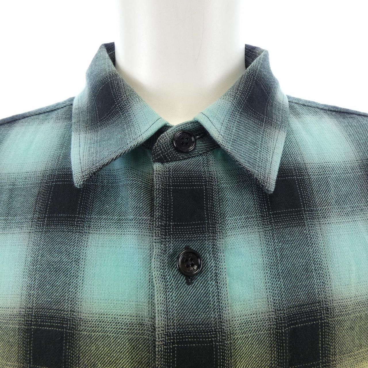 Celine Celine CELINE Check Shirt Textile Dress Shirt 2C574952T DUTY FREE for USA Size ONE SIZE - 5 Thumbnail