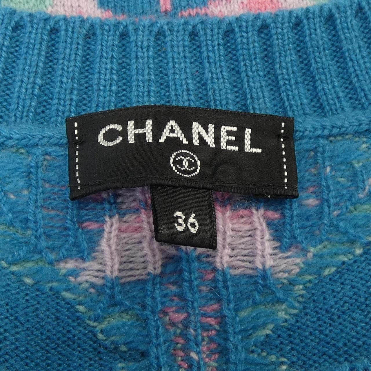 Chanel Chanel Chanel Cashmere Dress Textile Dresses P55807K07284 DUTY FREE for USA Size ONE SIZE - 5 Thumbnail