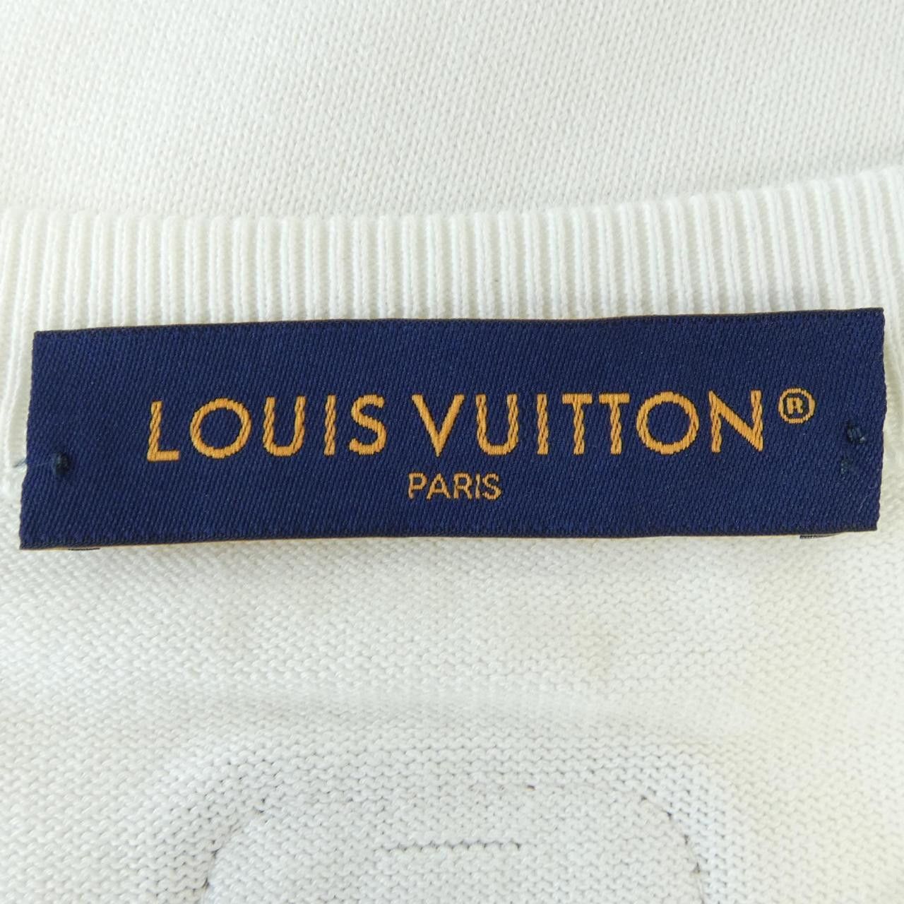 Louis Vuitton Louis Vuitton Louis Vuitton VVN Patch Short Sleeve Knit Textile Tops HSN98WAUR DUTY FREE for USA Size ONE SIZE - 4 Thumbnail