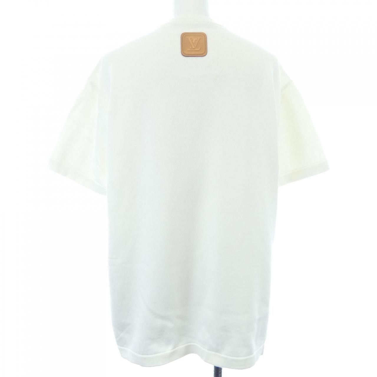 Louis Vuitton Louis Vuitton Louis Vuitton VVN Patch Short Sleeve Knit Textile Tops HSN98WAUR DUTY FREE for USA Size ONE SIZE - 2 Thumbnail