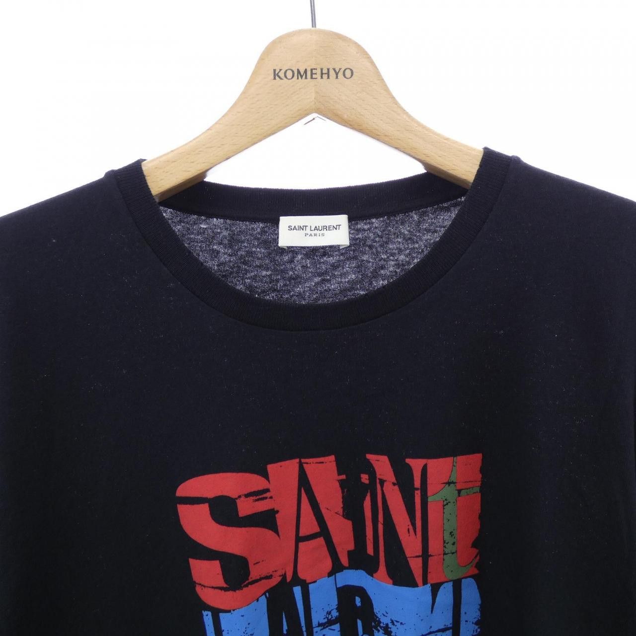 Yves Saint Laurent Yves Saint Laurent Saint Laurent Cotton T Shirt Textile T-Shirts 614279YBRW2 DUTY FREE for USA Size ONE SIZE - 5 Thumbnail
