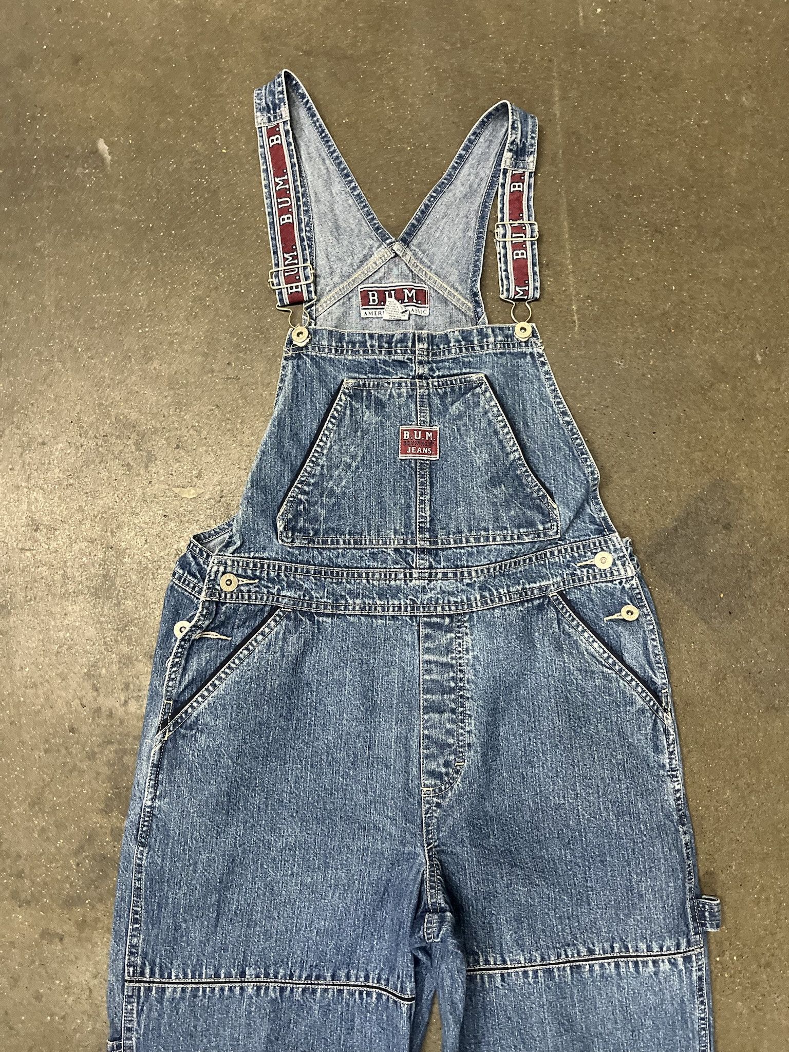 Carhartt × Vintage Vintage 1990s Bum Equipment denim Overalls Size M Size US M / EU 48-50 / 2 - 2 Thumbnail