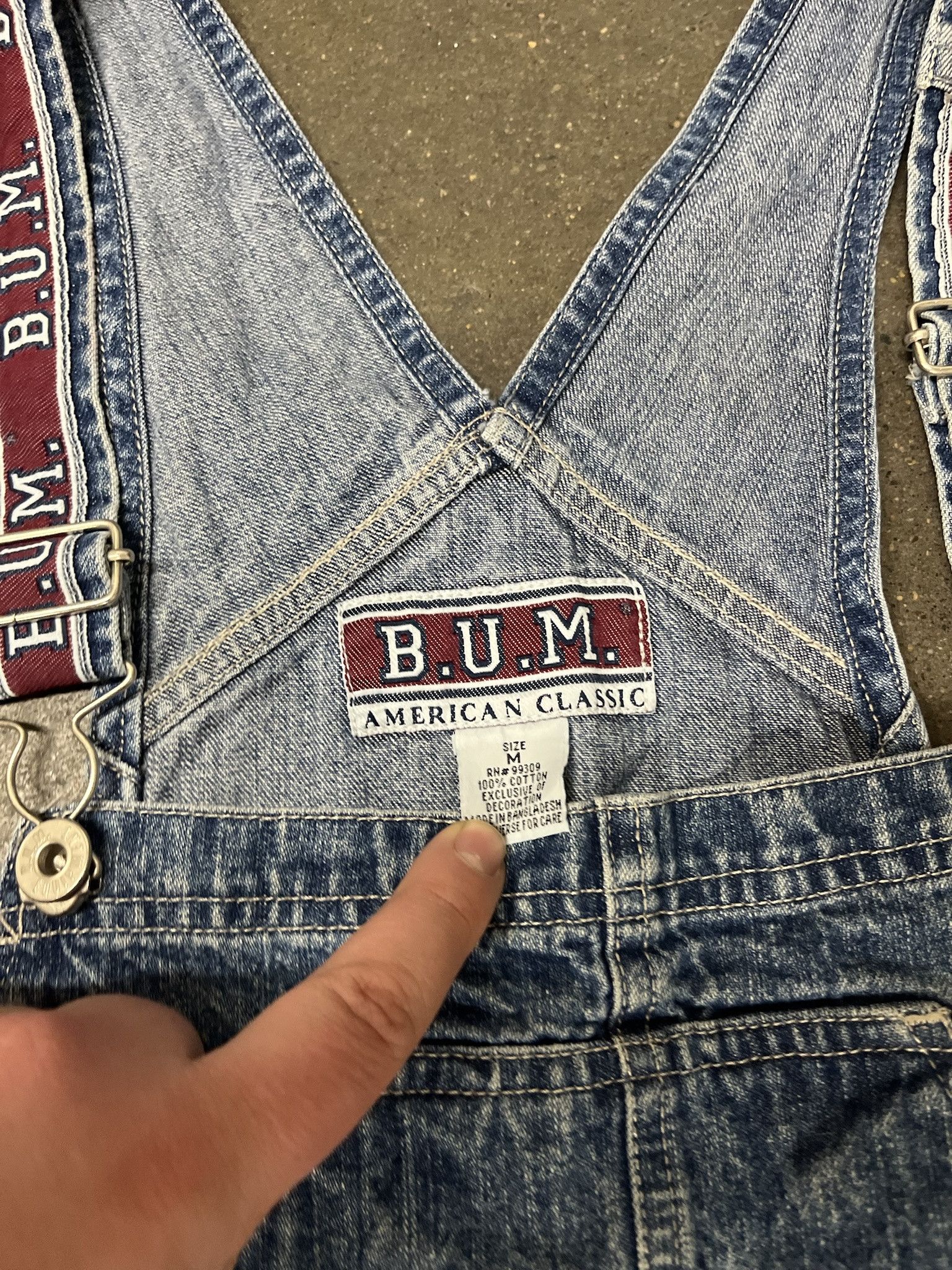 Carhartt × Vintage Vintage 1990s Bum Equipment denim Overalls Size M Size US M / EU 48-50 / 2 - 4 Thumbnail