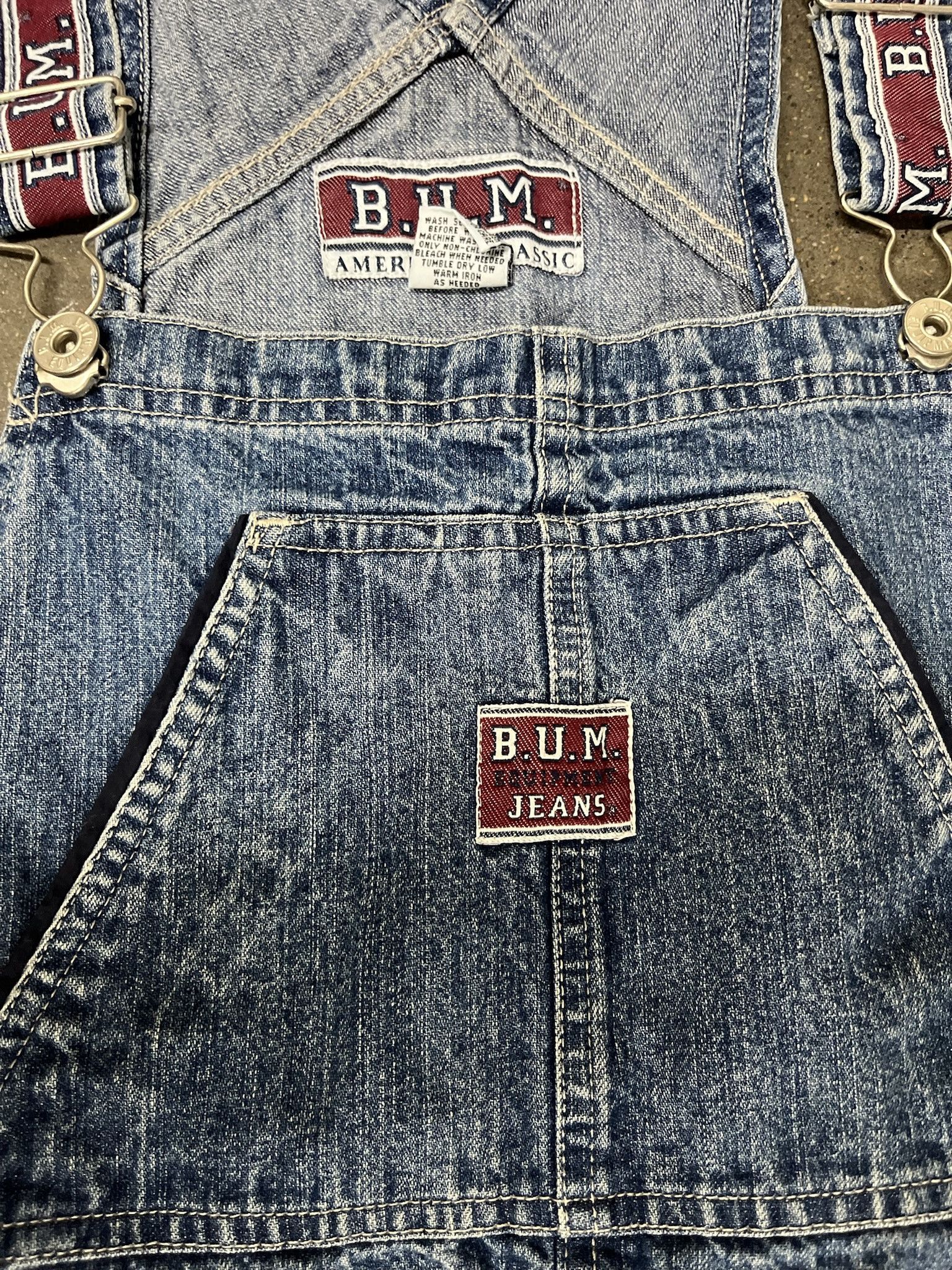 Carhartt × Vintage Vintage 1990s Bum Equipment denim Overalls Size M Size US M / EU 48-50 / 2 - 5 Thumbnail