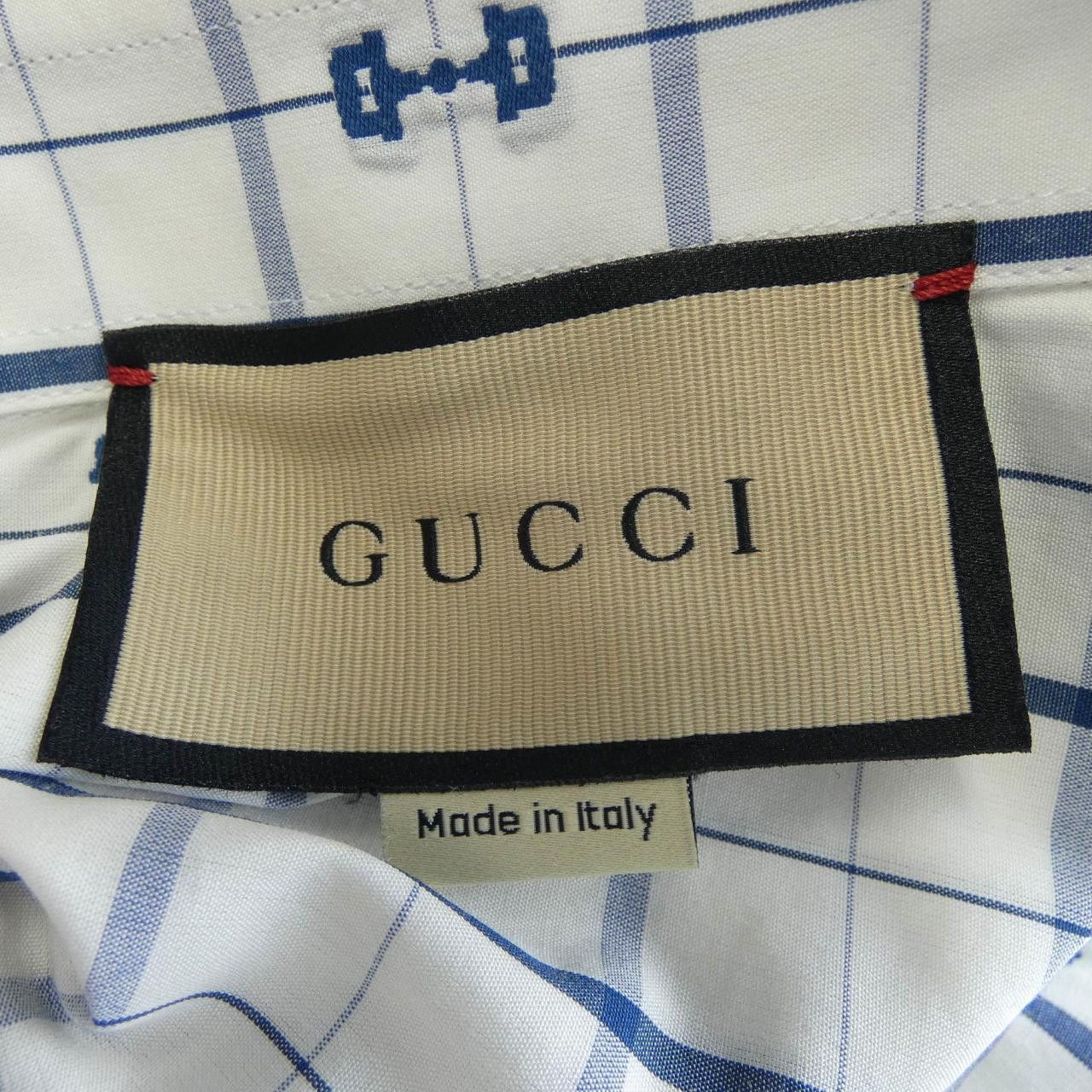 Gucci Gucci Gucci Short Sleeve Shirt Textile Tops 770424ZAOQR DUTY FREE for USA Size ONE SIZE - 4 Thumbnail