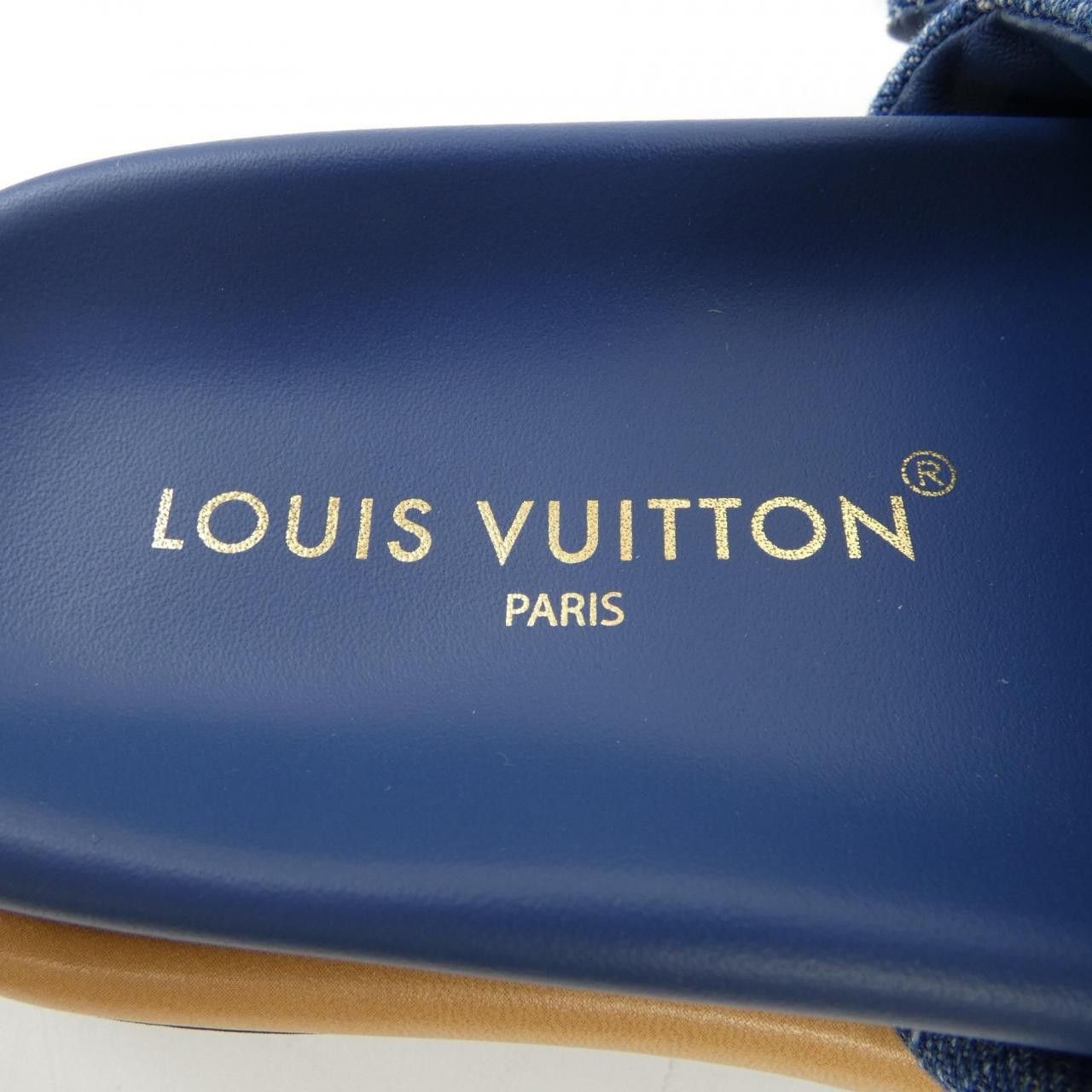 Louis Vuitton Louis Vuitton Louis Vuitton Pool Pillow Line Mule Monogram Denim Sandals Textile Shoes DUTY FREE for USA Size ONE SIZE - 6 Thumbnail