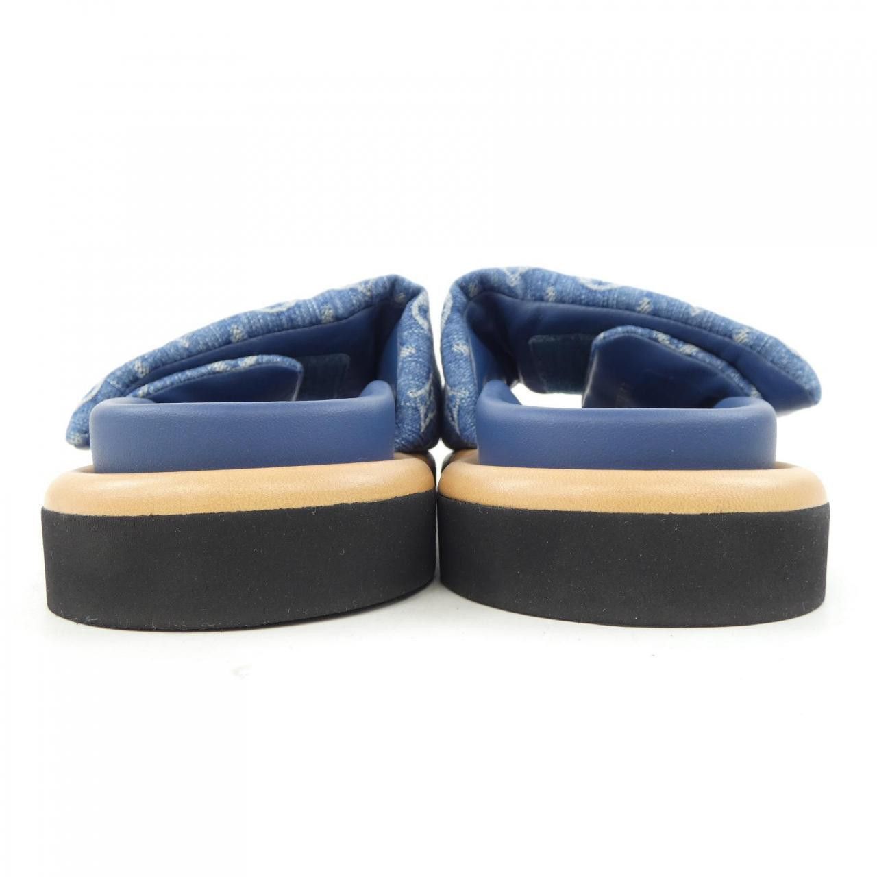 Louis Vuitton Louis Vuitton Louis Vuitton Pool Pillow Line Mule Monogram Denim Sandals Textile Shoes DUTY FREE for USA Size ONE SIZE - 5 Thumbnail