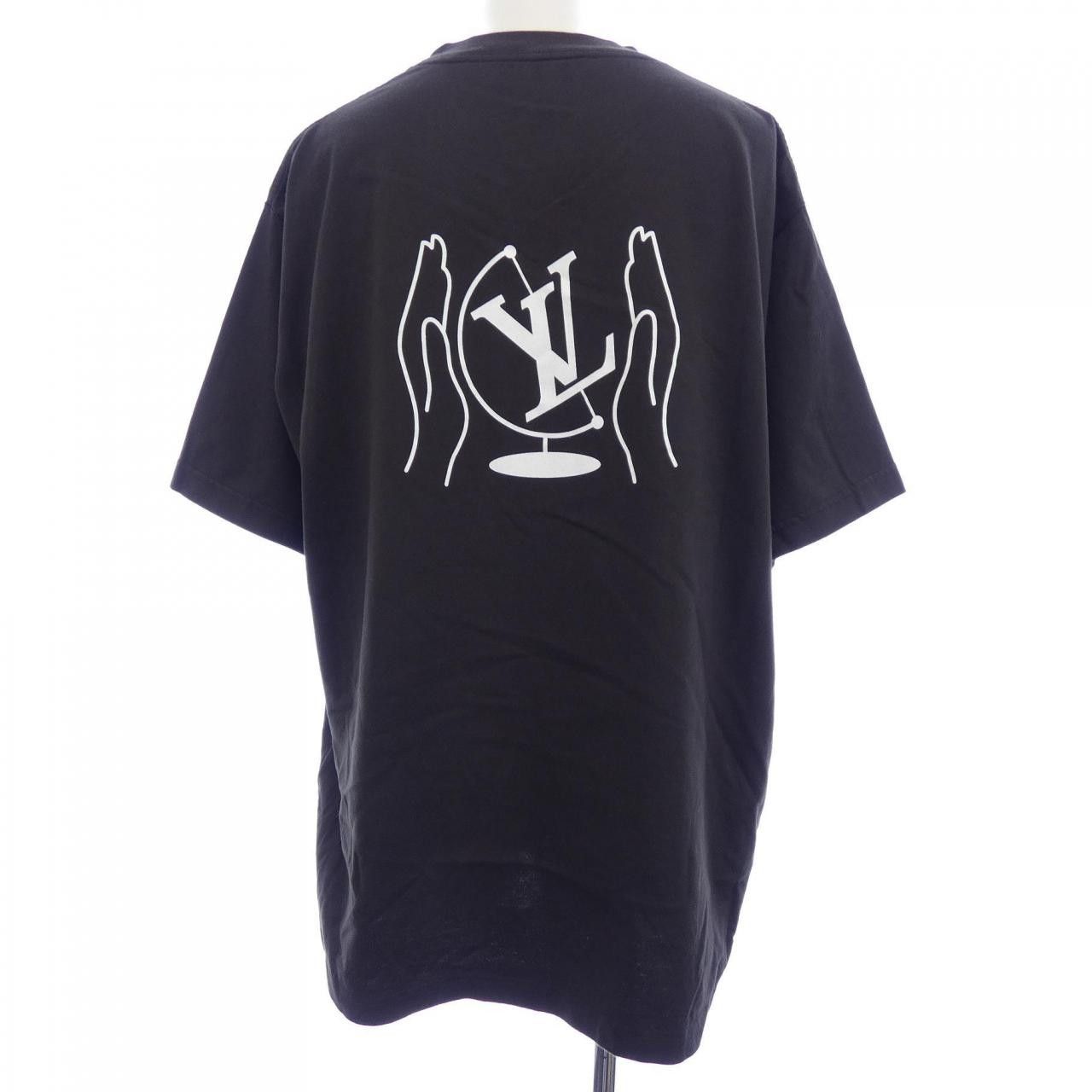 Louis Vuitton Louis Vuitton Louis Vuitton Embellished Graphic Cotton TShirt Textile T-Shirts HSY96WNPG DUTY FREE for USA Size ONE SIZE - 2 Thumbnail