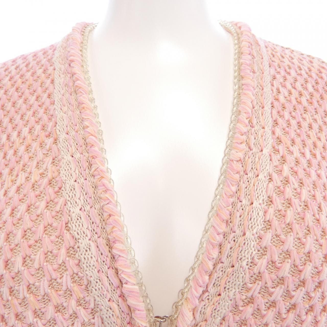 Chanel Chanel Chanel Knit Cardigan Textile Tops P56686K07388 DUTY FREE for USA Size ONE SIZE - 6 Thumbnail