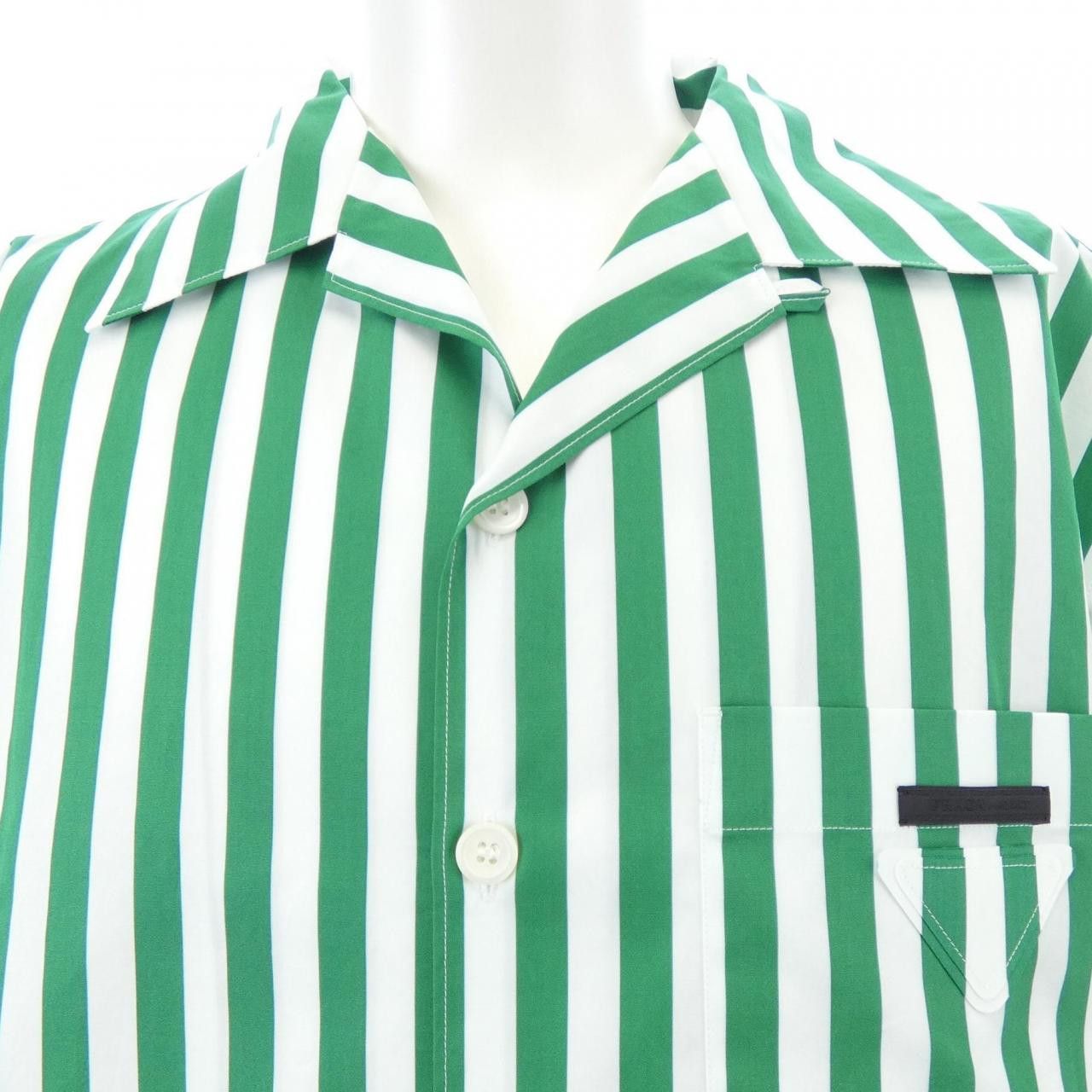 Prada Prada Prada Cotton Short Sleeve Shirt Textile Tops UCS414 S221 108R DUTY FREE for USA Size ONE SIZE - 5 Thumbnail