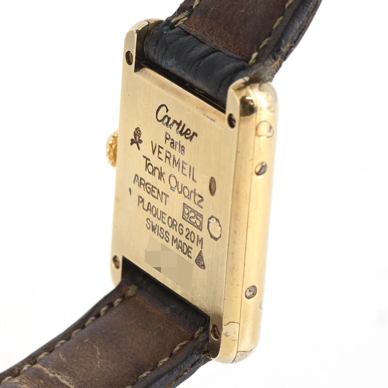 Cartier Cartier Cartier Must Tank Quartz Metal Quartz W1001354 DUTY FREE for USA Size ONE SIZE - 6 Thumbnail