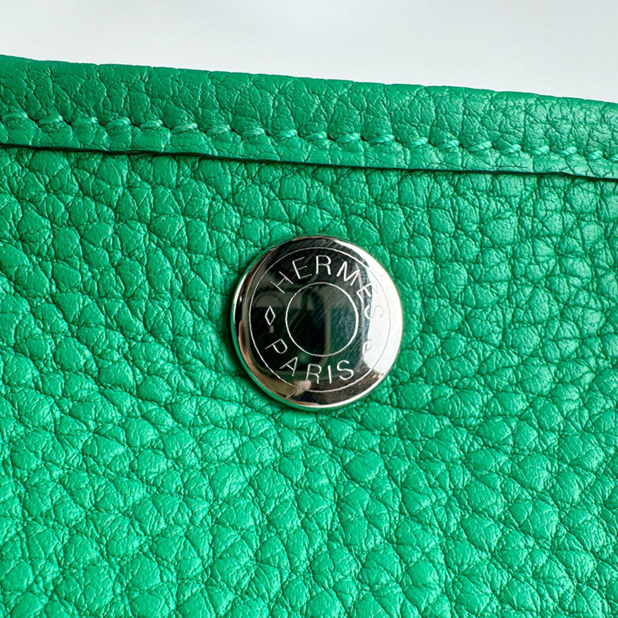 Hermes Hermes Garden Party TPM handbag, Negonda leather, mint, women's,z9225 Size ONE SIZE - 10 Thumbnail