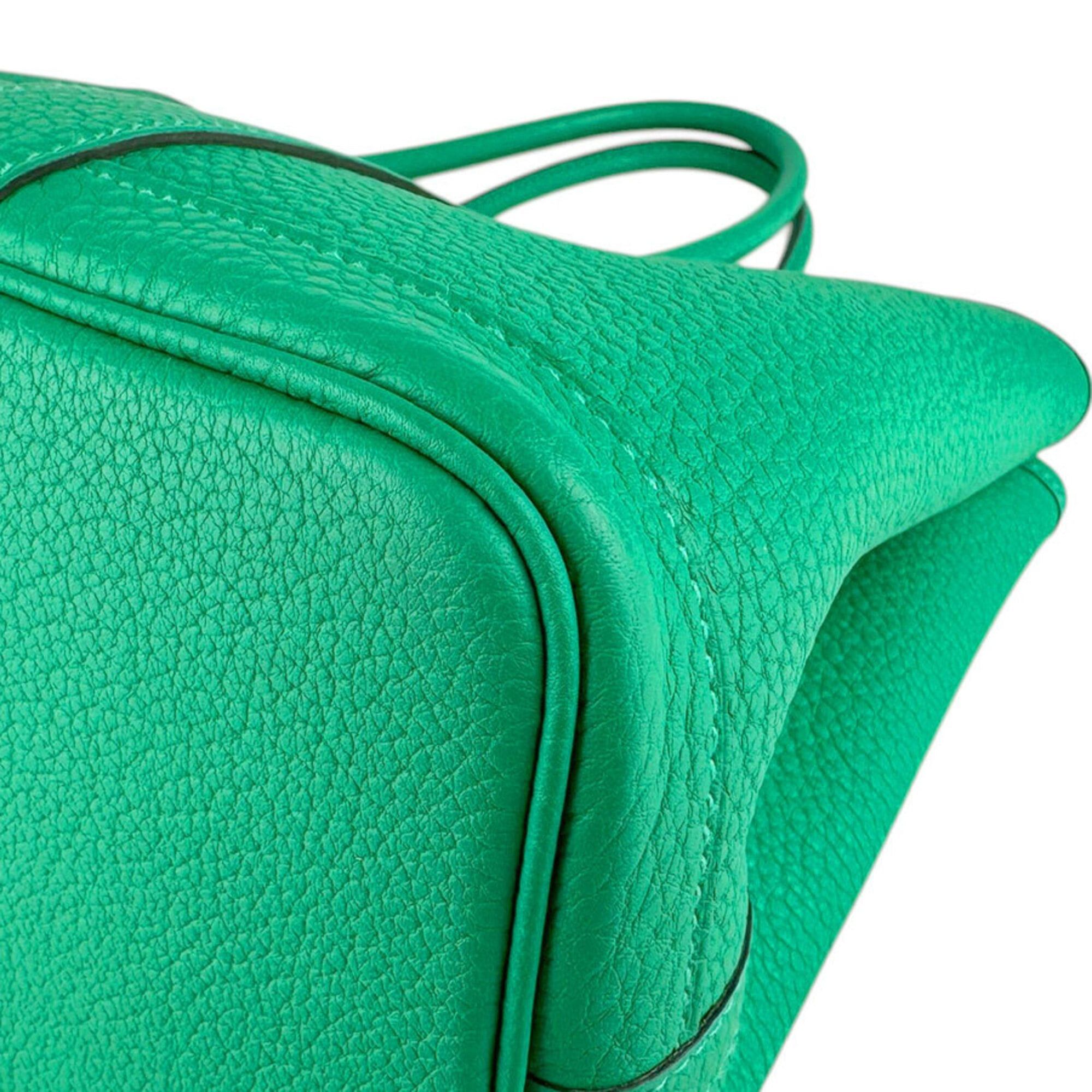 Hermes Hermes Garden Party TPM handbag, Negonda leather, mint, women's,z9225 Size ONE SIZE - 7 Thumbnail