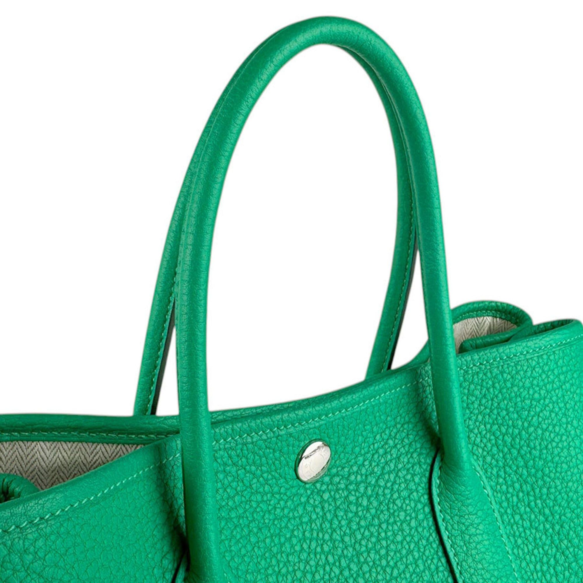 Hermes Hermes Garden Party TPM handbag, Negonda leather, mint, women's,z9225 Size ONE SIZE - 9 Thumbnail
