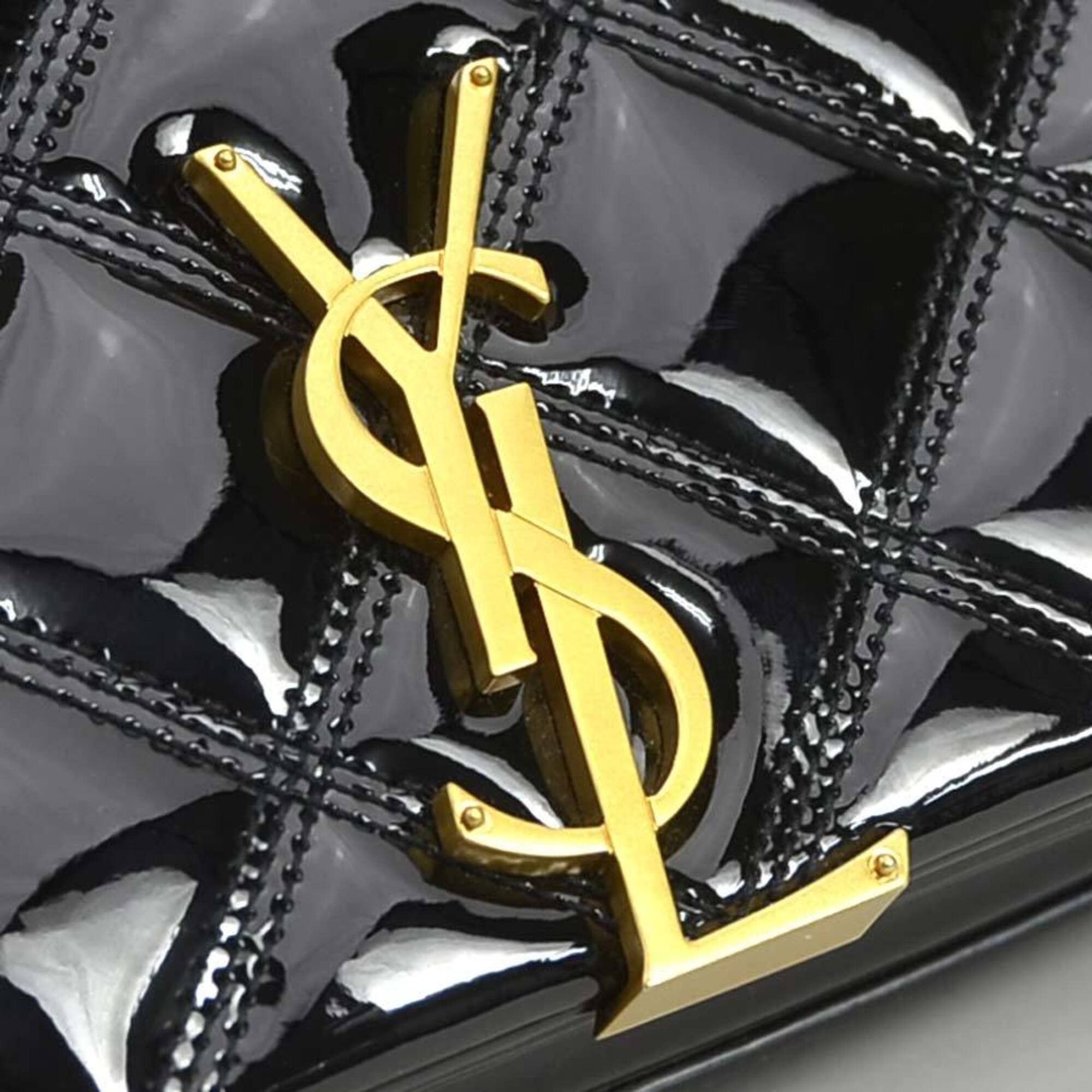 Saint Laurent Paris Saint Laurent shoulder bag, patent leather, black, women's, 650769, r11114r Size ONE SIZE - 10 Thumbnail