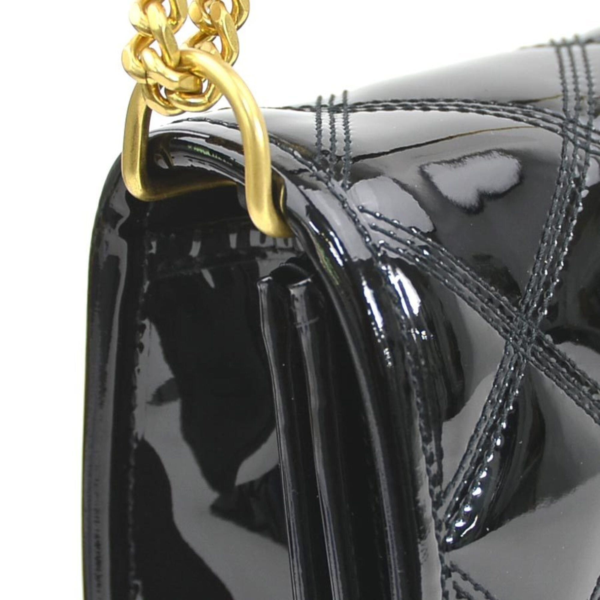 Saint Laurent Paris Saint Laurent shoulder bag, patent leather, black, women's, 650769, r11114r Size ONE SIZE - 6 Thumbnail