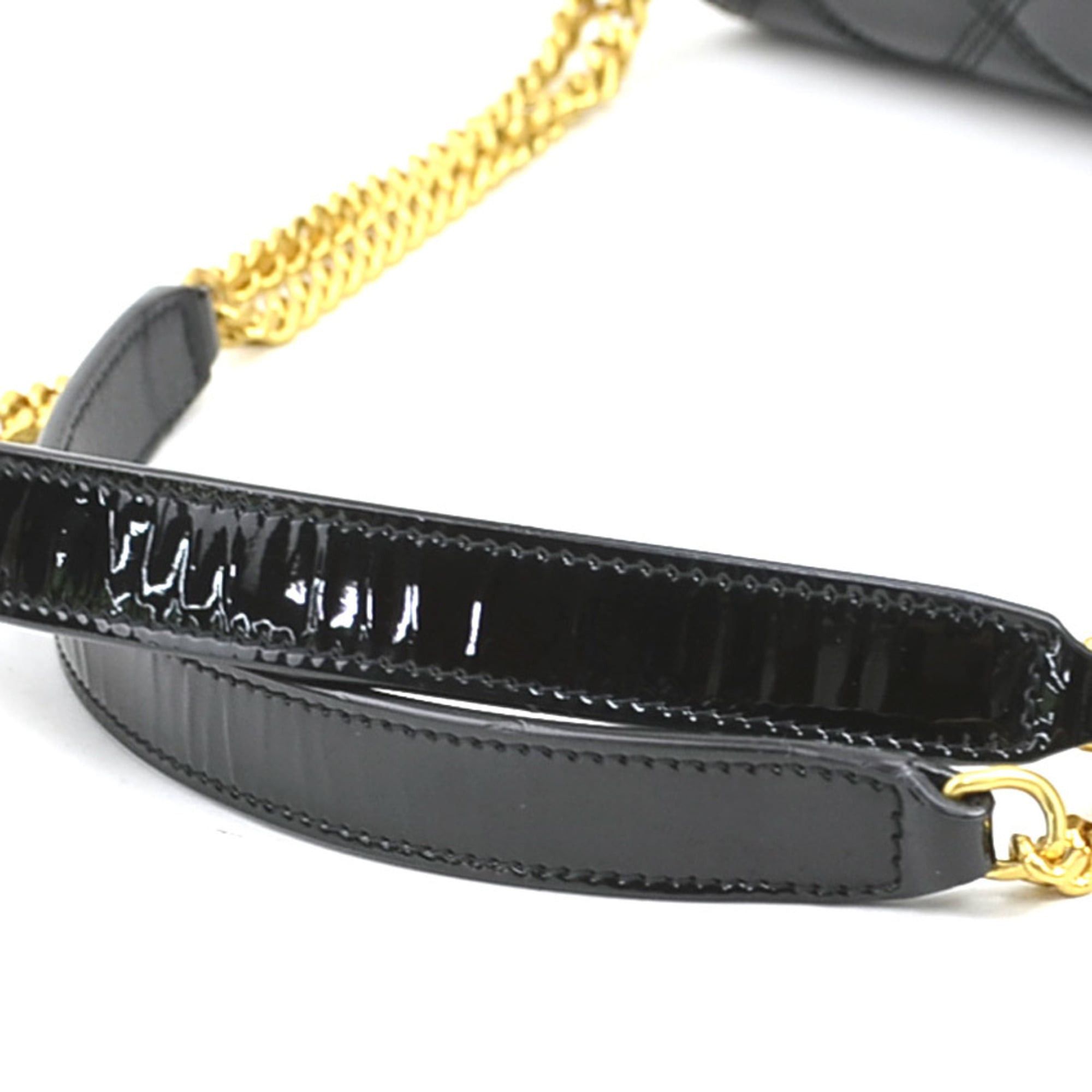 Saint Laurent Paris Saint Laurent shoulder bag, patent leather, black, women's, 650769, r11114r Size ONE SIZE - 8 Thumbnail