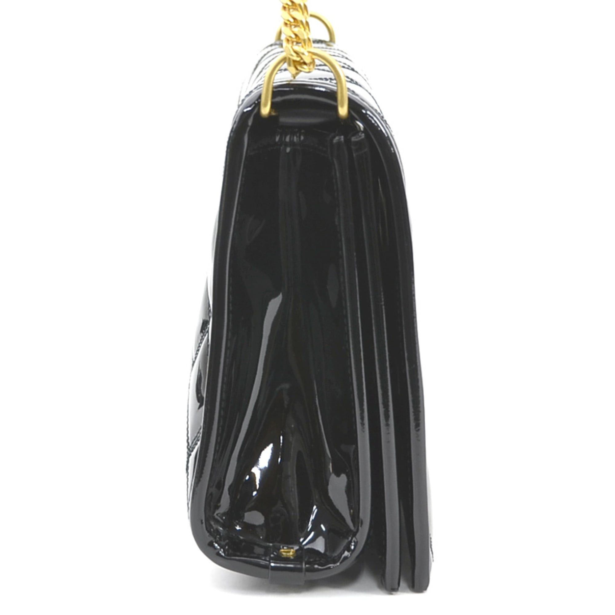 Saint Laurent Paris Saint Laurent shoulder bag, patent leather, black, women's, 650769, r11114r Size ONE SIZE - 2 Thumbnail