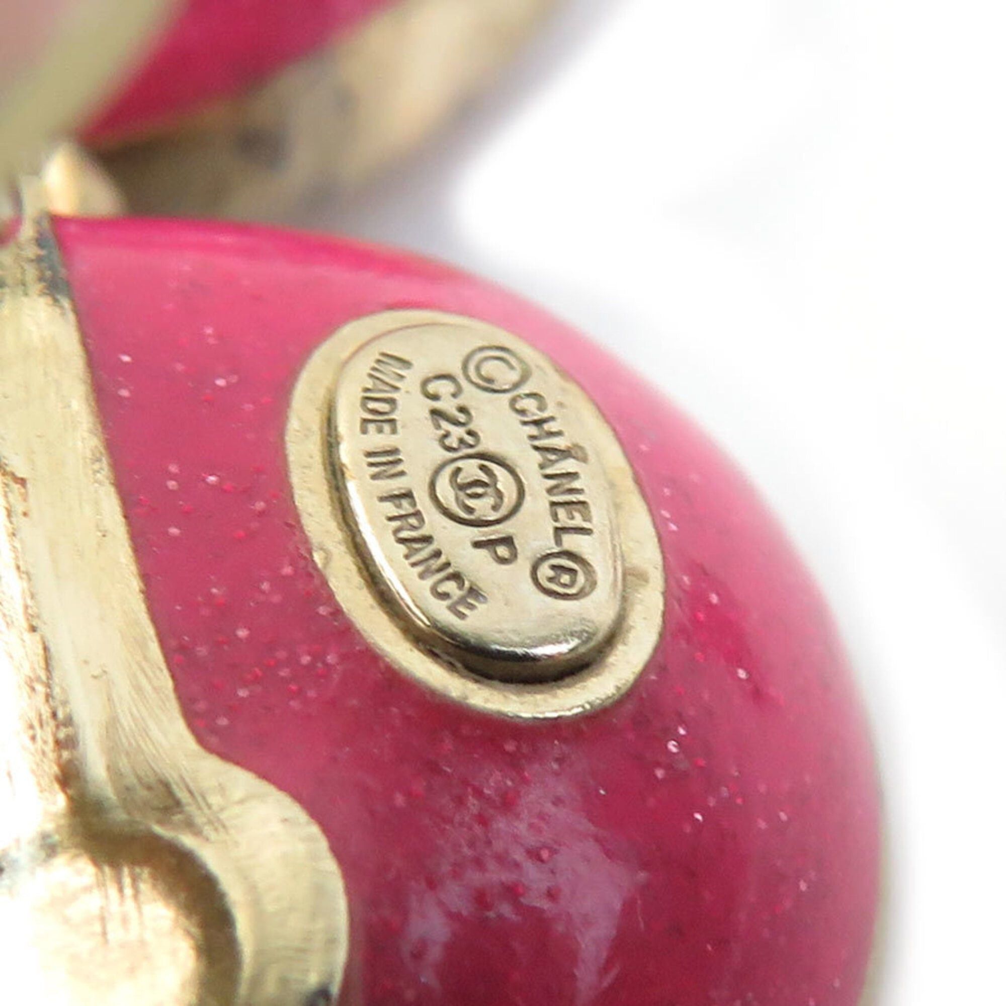 Chanel Chanel earrings, metal, rhinestone, pink gold, women's, r11122a Size ONE SIZE - 7 Thumbnail