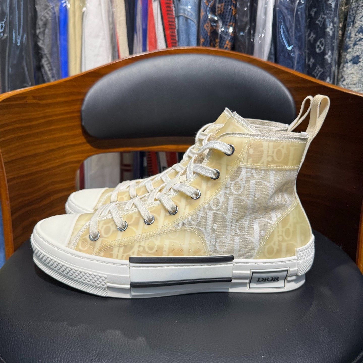 Dior Dior Yellow Hitop Sneakers 6.5 Men Size US 6.5 / EU 39-40 - 6 Thumbnail