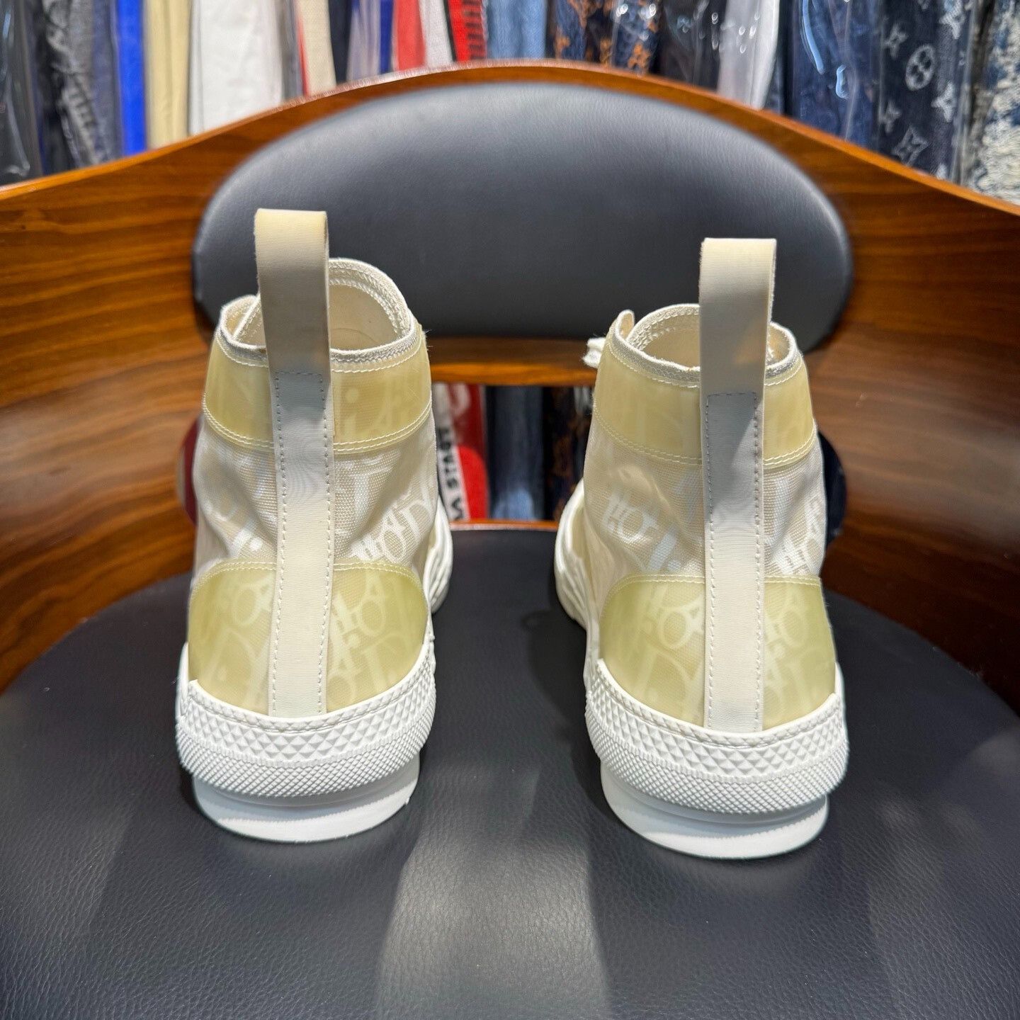 Dior Dior Yellow Hitop Sneakers 6.5 Men Size US 6.5 / EU 39-40 - 3 Thumbnail