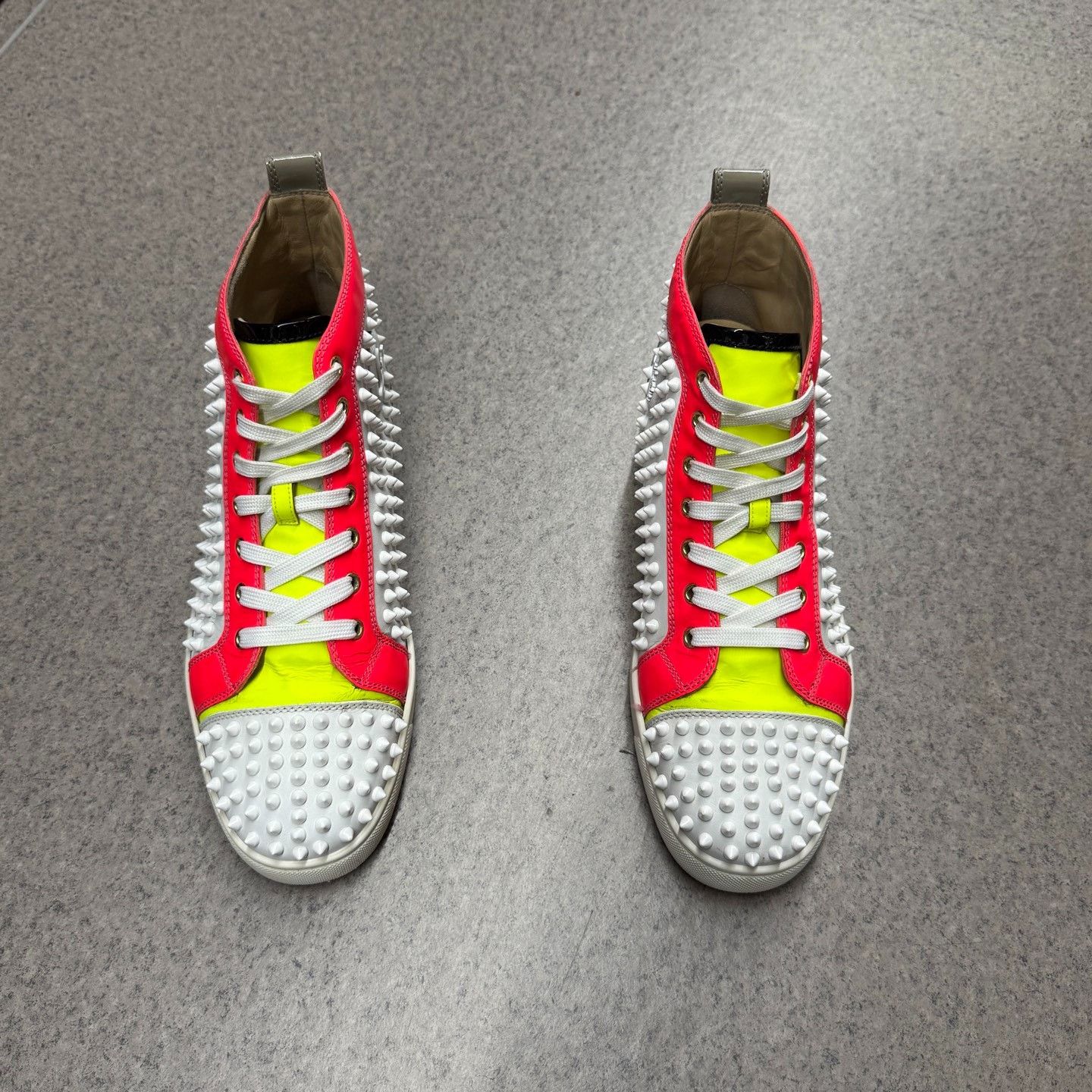 Christian Louboutin Christian Louboutin Red Hitop Sneakers 10 Men Size US 10 / EU 43 - 8 Thumbnail