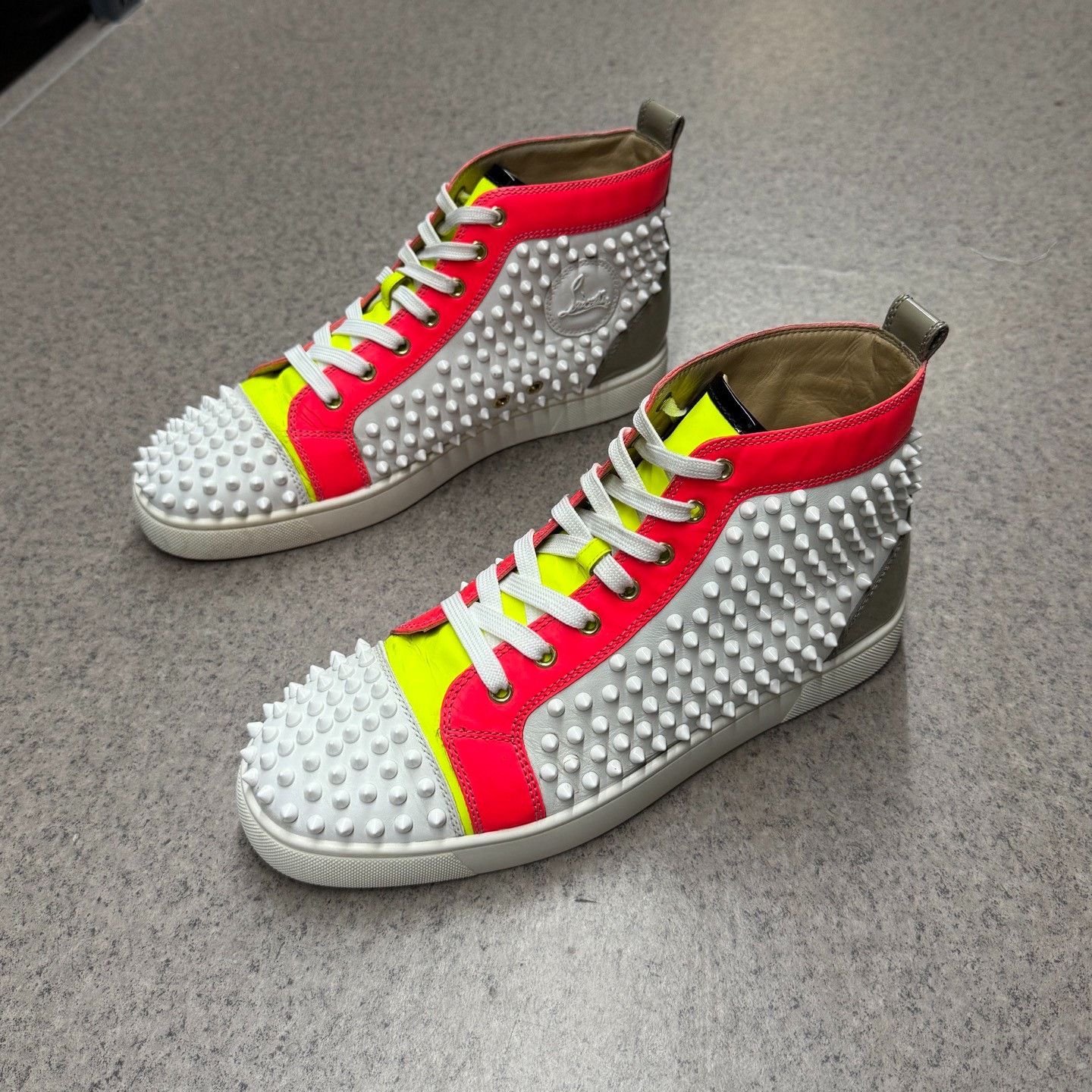 Christian Louboutin Christian Louboutin Red Hitop Sneakers 10 Men Size US 10 / EU 43 - 5 Thumbnail