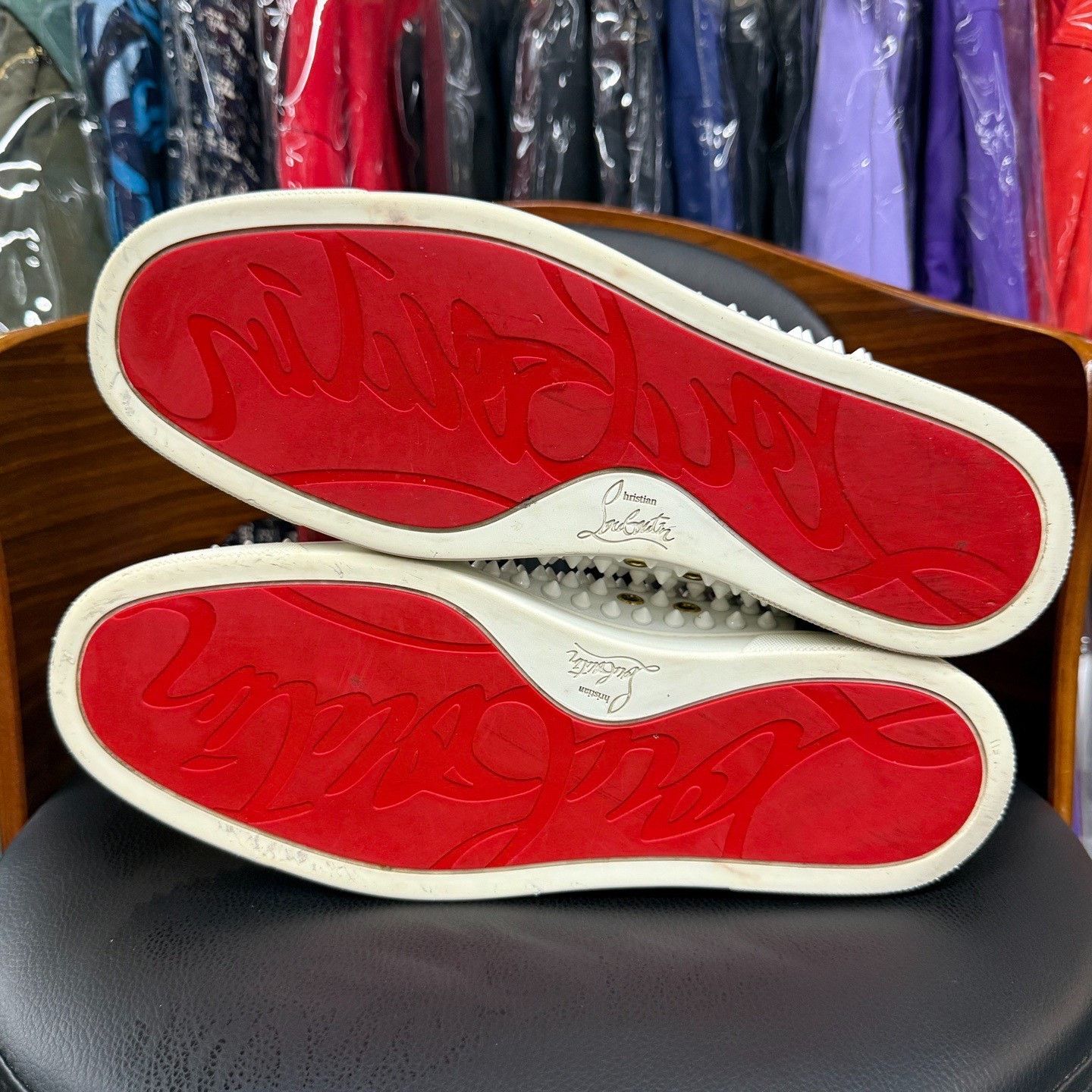 Christian Louboutin Christian Louboutin Red Hitop Sneakers 10 Men Size US 10 / EU 43 - 9 Thumbnail