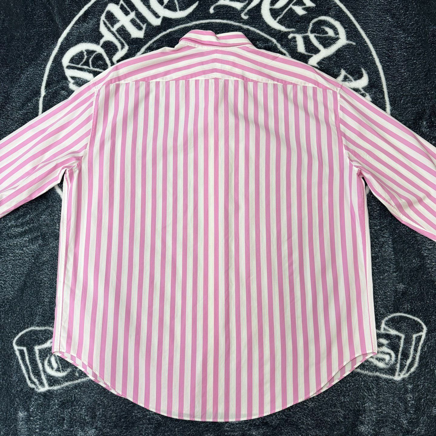 Hermes Hermes Striped Pink Shirt m Men Size US M / EU 48-50 / 2 - 3 Thumbnail
