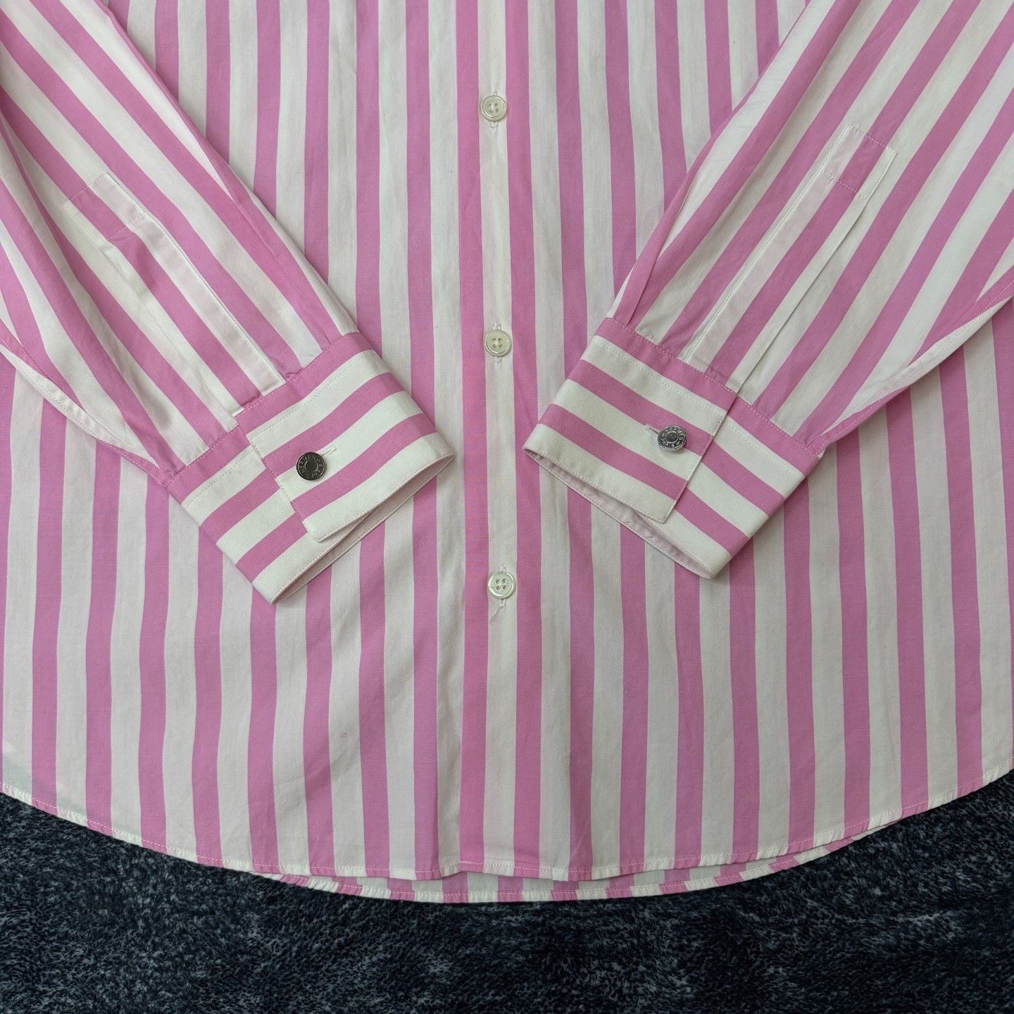 Hermes Hermes Striped Pink Shirt m Men Size US M / EU 48-50 / 2 - 2 Thumbnail