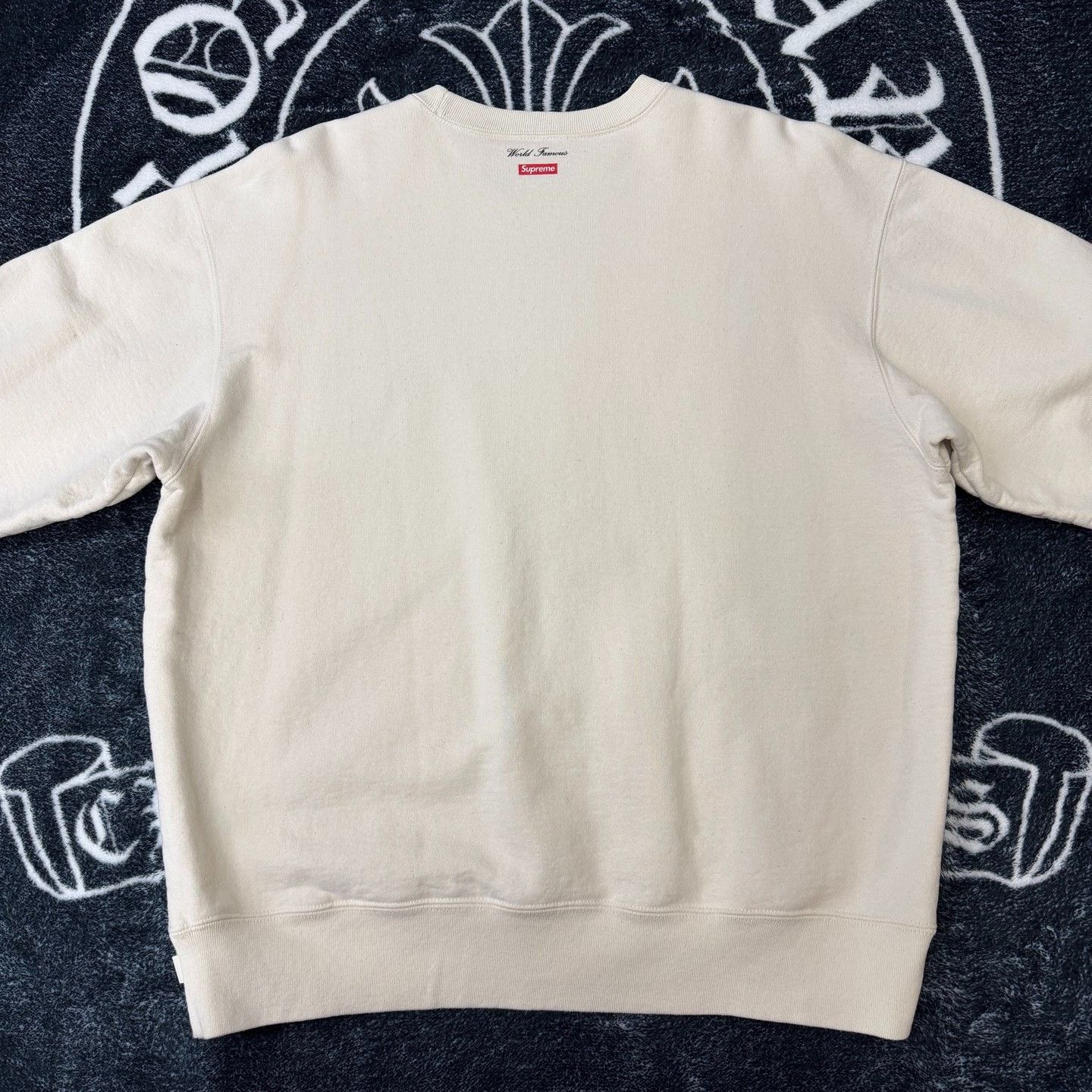 Supreme Supreme Linen White Hoodie l Men Size US L / EU 52-54 / 3 - 3 Thumbnail